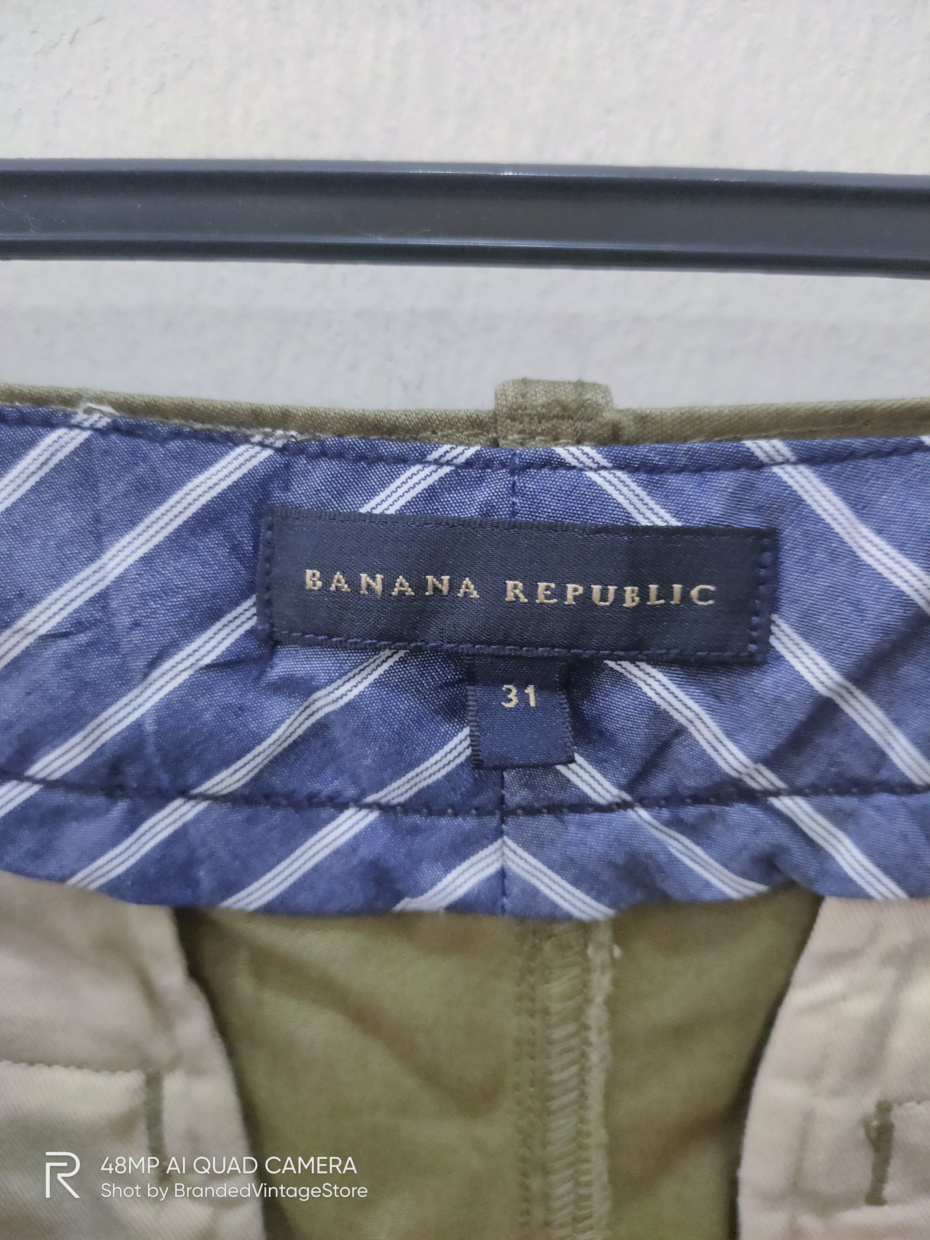 Banana Republic × Japanese Brand × OVER THE STRiPES FW12 BANANA REPUBLIC Rare Multipocket Tactical Cargo Pants Size US 31 - 16 Thumbnail