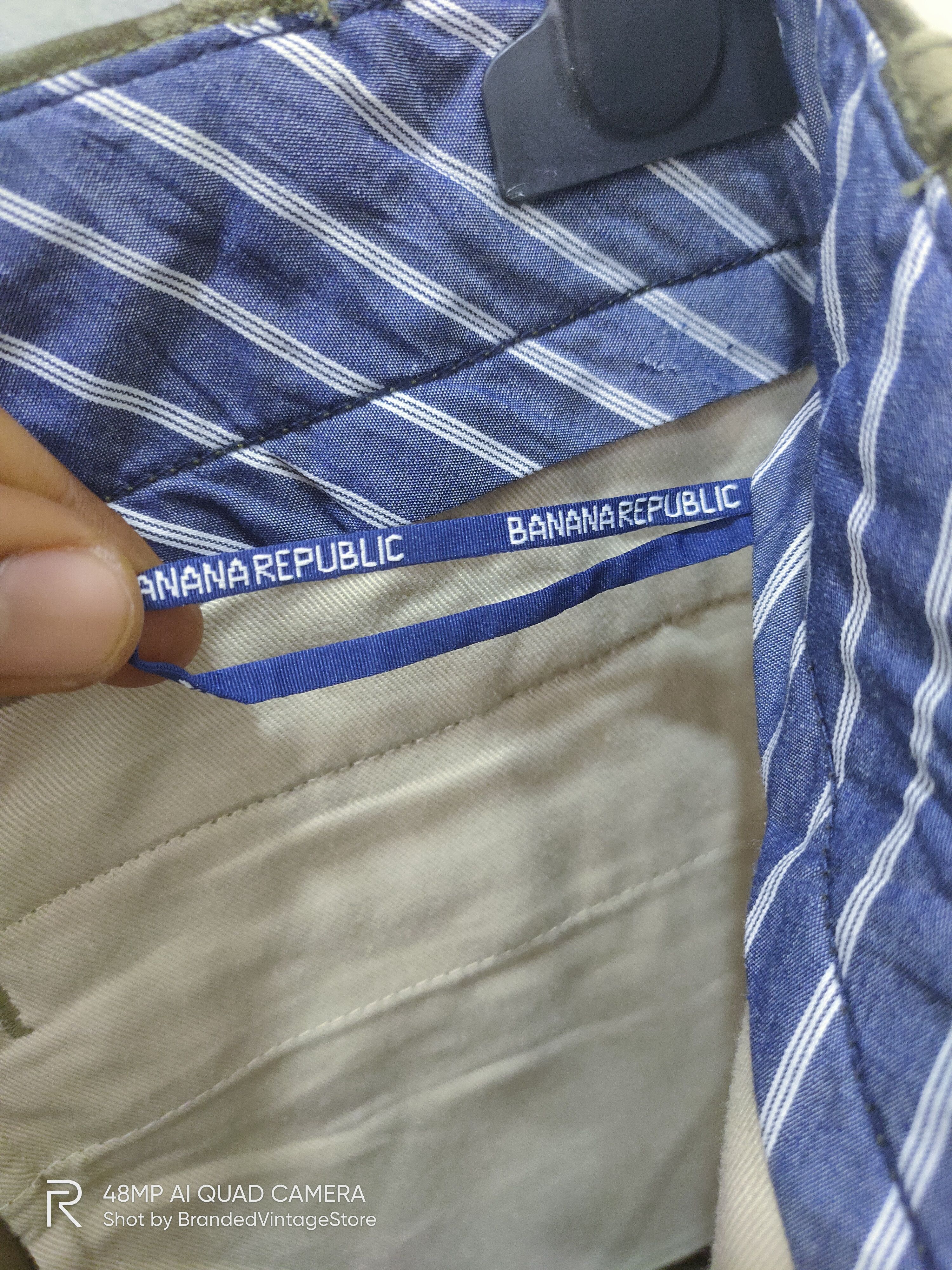 Banana Republic × Japanese Brand × OVER THE STRiPES FW12 BANANA REPUBLIC Rare Multipocket Tactical Cargo Pants Size US 31 - 18 Thumbnail