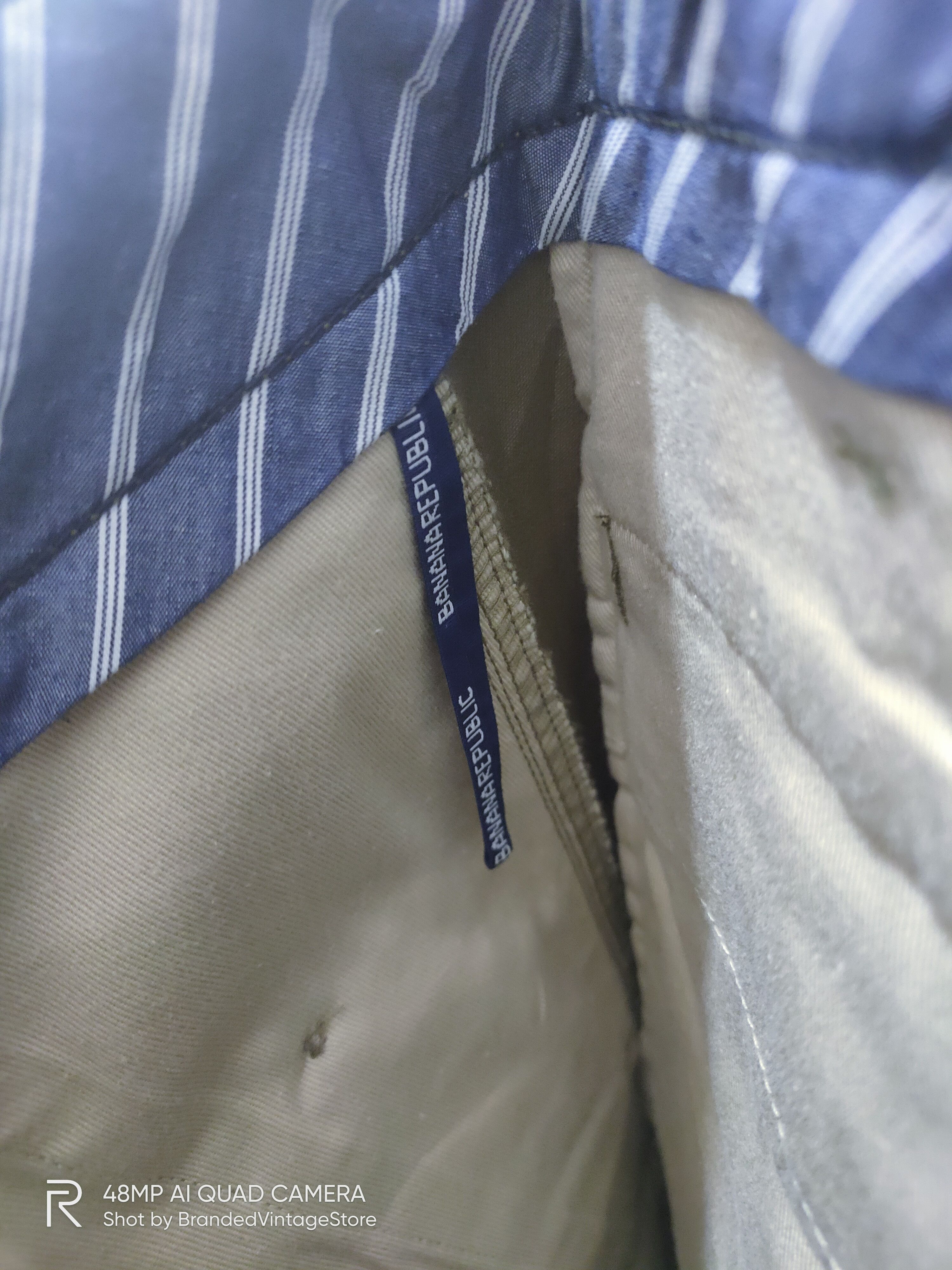 Banana Republic × Japanese Brand × OVER THE STRiPES FW12 BANANA REPUBLIC Rare Multipocket Tactical Cargo Pants Size US 31 - 17 Thumbnail