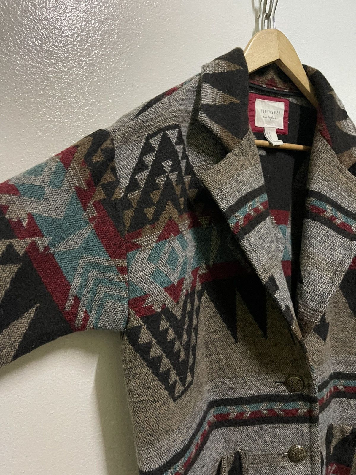 Forever 21 Forever 21 Navajo Native Wool Jacket Size US M / EU 48-50 / 2 - 2 Thumbnail