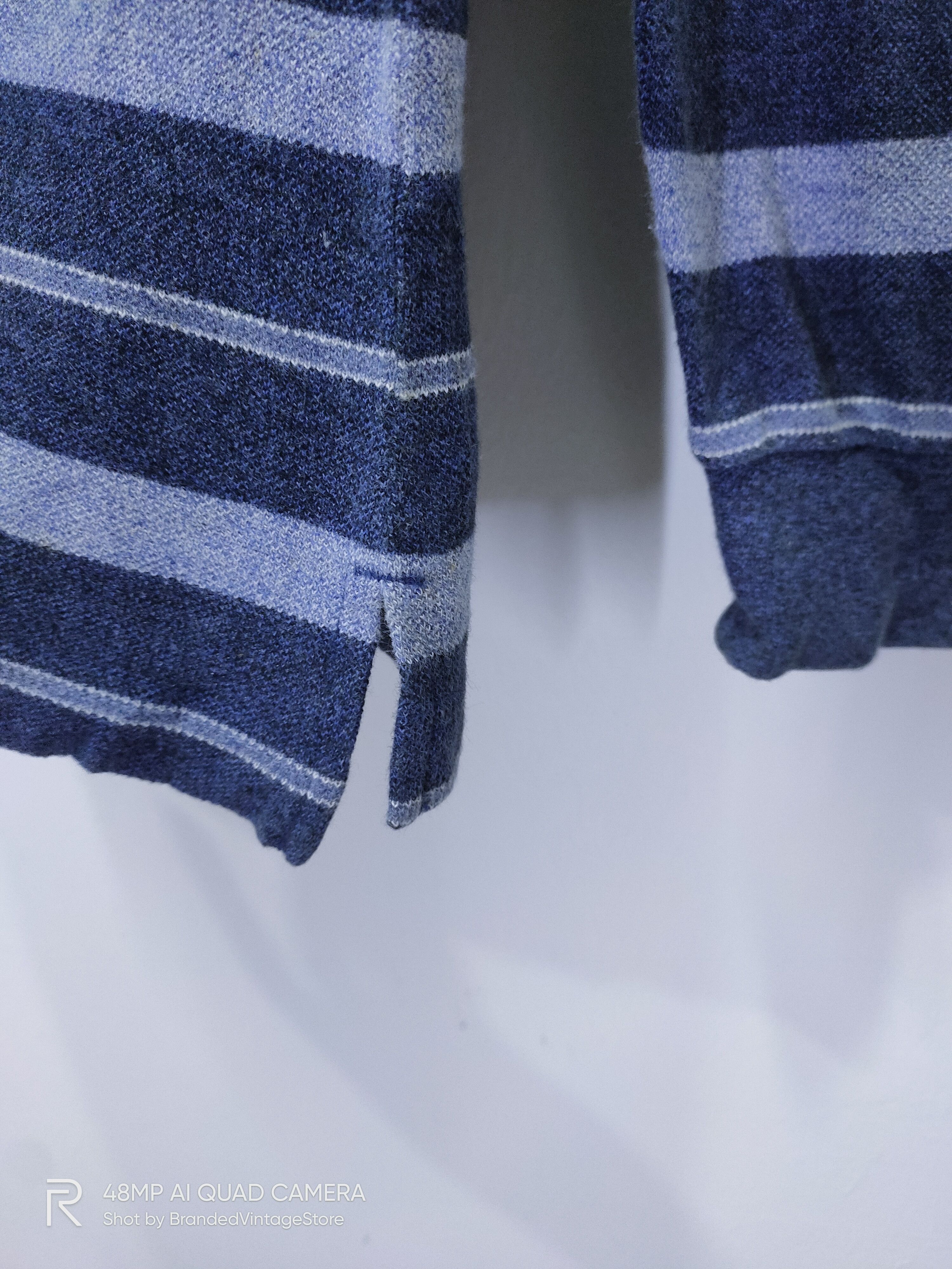 Beverly Hills Polo Club × California Republic × Vintage Vintage BEVERLY HILL POLO CLUB HalfButton Stripe Sweatshirt Size US L / EU 52-54 / 3 - 6 Thumbnail