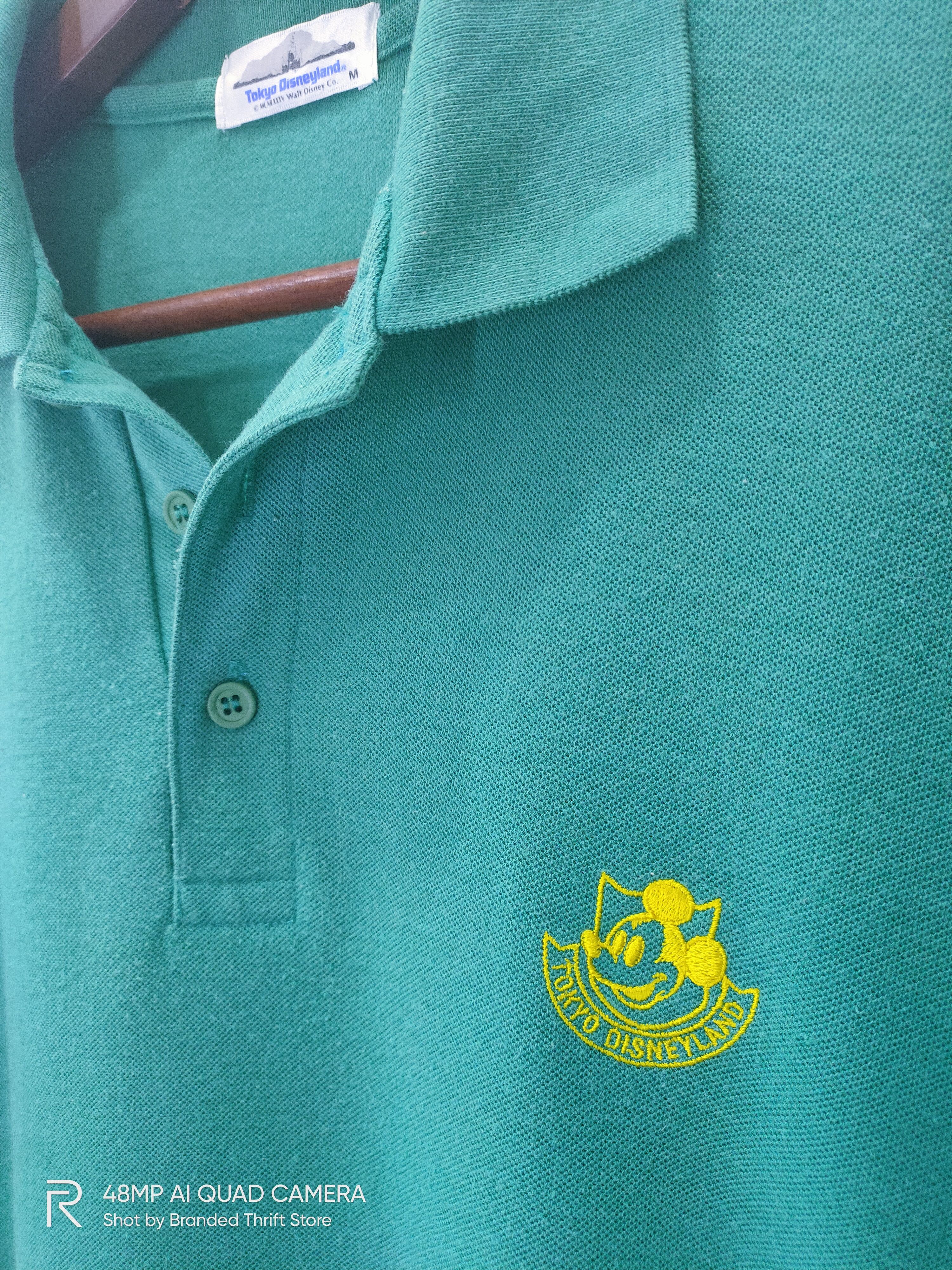 American Stitch × Disney × Mickey Mouse Vintage TOKYO DISNEYLAND Mickey Mouse HalfButton Polo Shirt Size US M / EU 48-50 / 2 - 6 Thumbnail