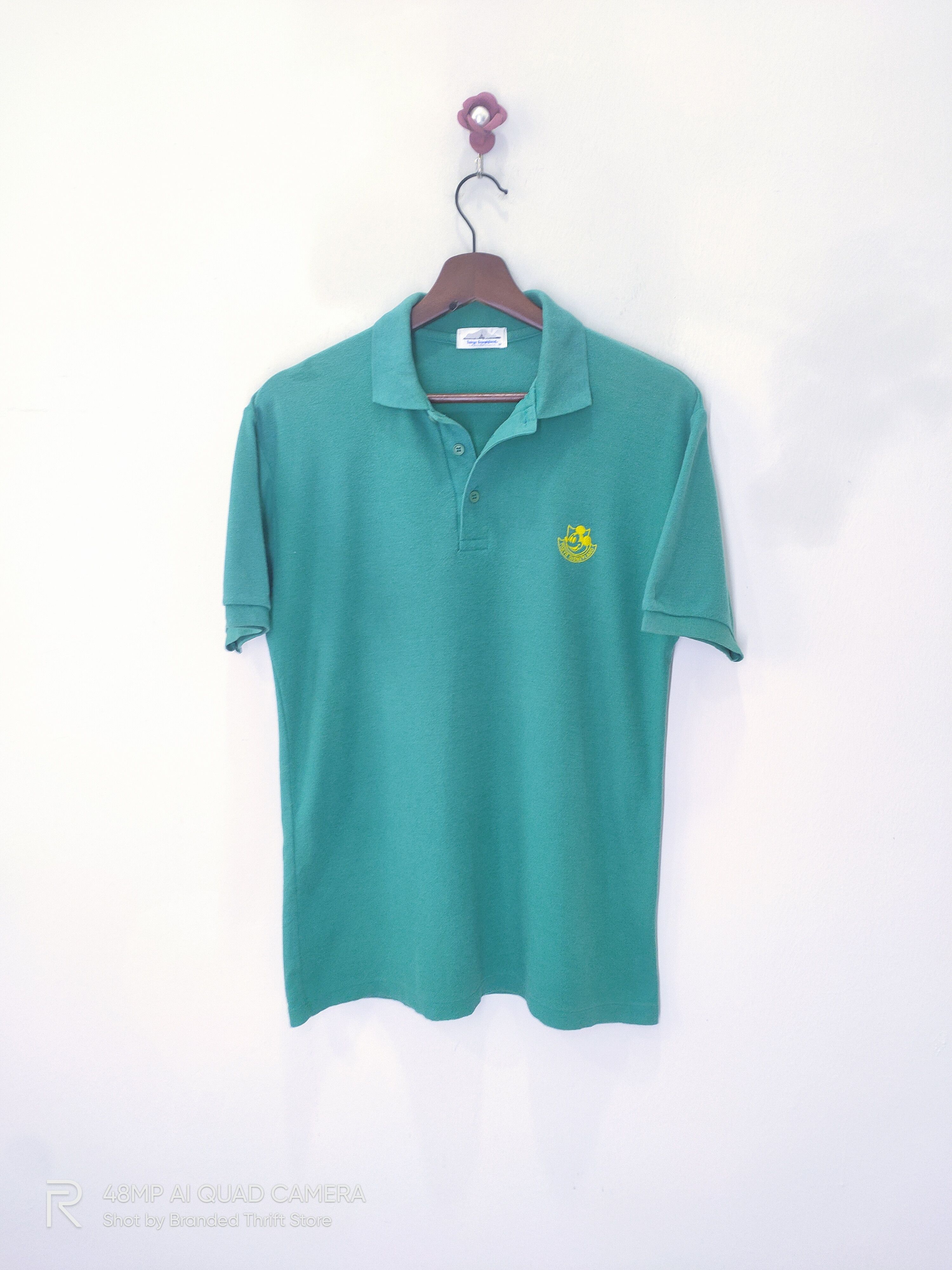 American Stitch × Disney × Mickey Mouse Vintage TOKYO DISNEYLAND Mickey Mouse HalfButton Polo Shirt Size US M / EU 48-50 / 2 - 1 Thumbnail