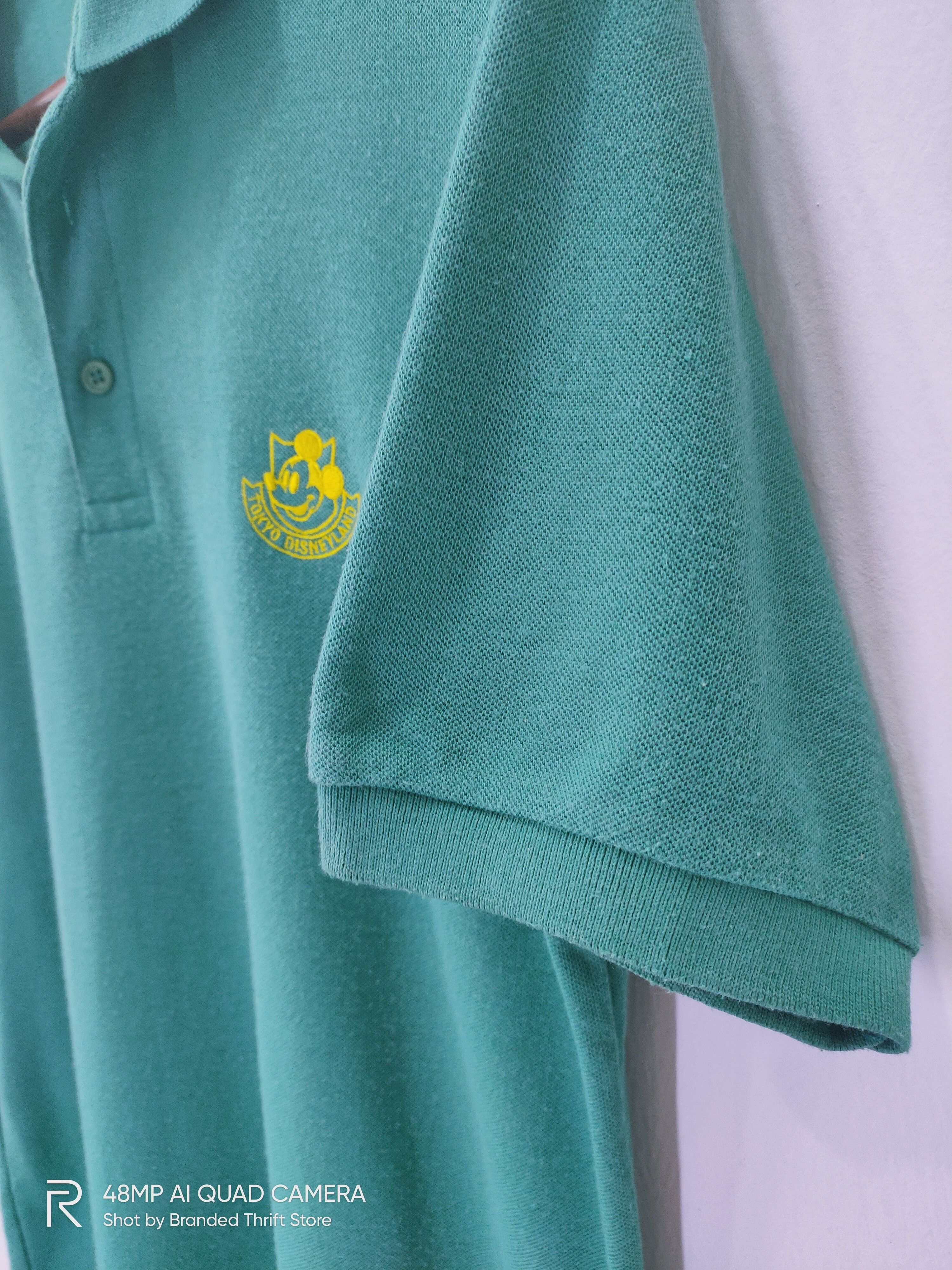 American Stitch × Disney × Mickey Mouse Vintage TOKYO DISNEYLAND Mickey Mouse HalfButton Polo Shirt Size US M / EU 48-50 / 2 - 5 Thumbnail