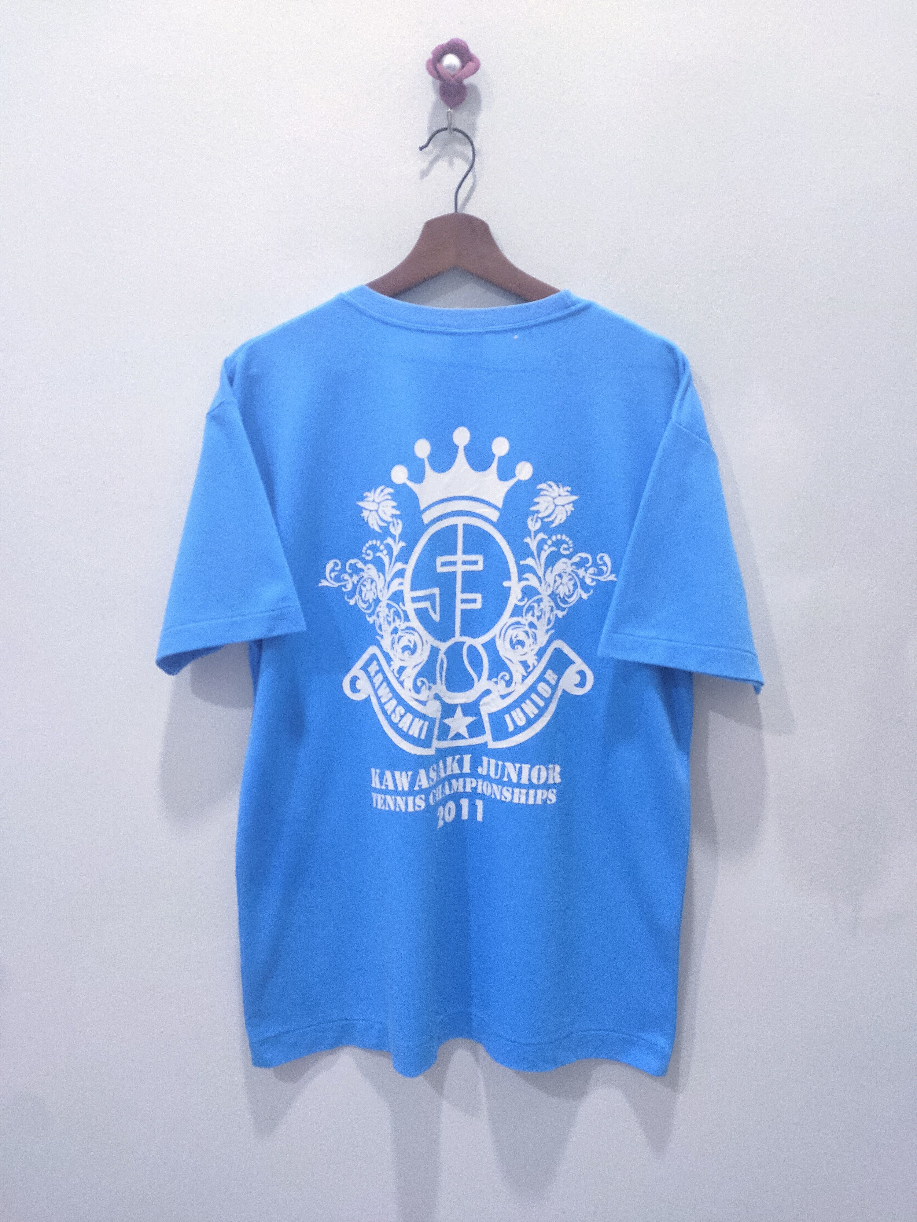 Dunlop Vintage DUNLOP KAWASAKI Tennis Championships Jersey Tshirt Size US L / EU 52-54 / 3 - 5 Thumbnail