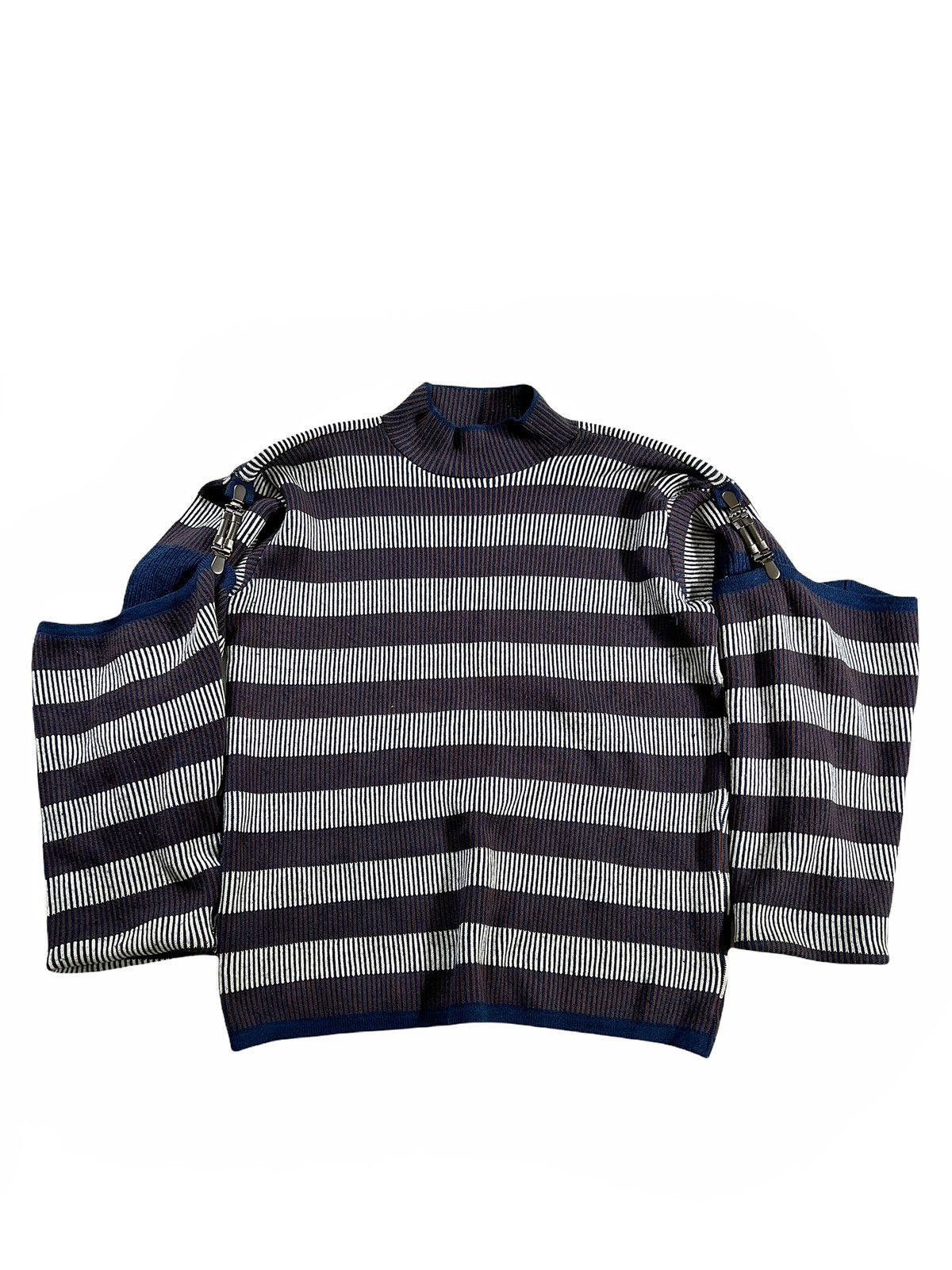 Issey Miyake 1980’s GIANT Spring Clip Sweater Size US L / EU 52-54 / 3 - 2 Thumbnail