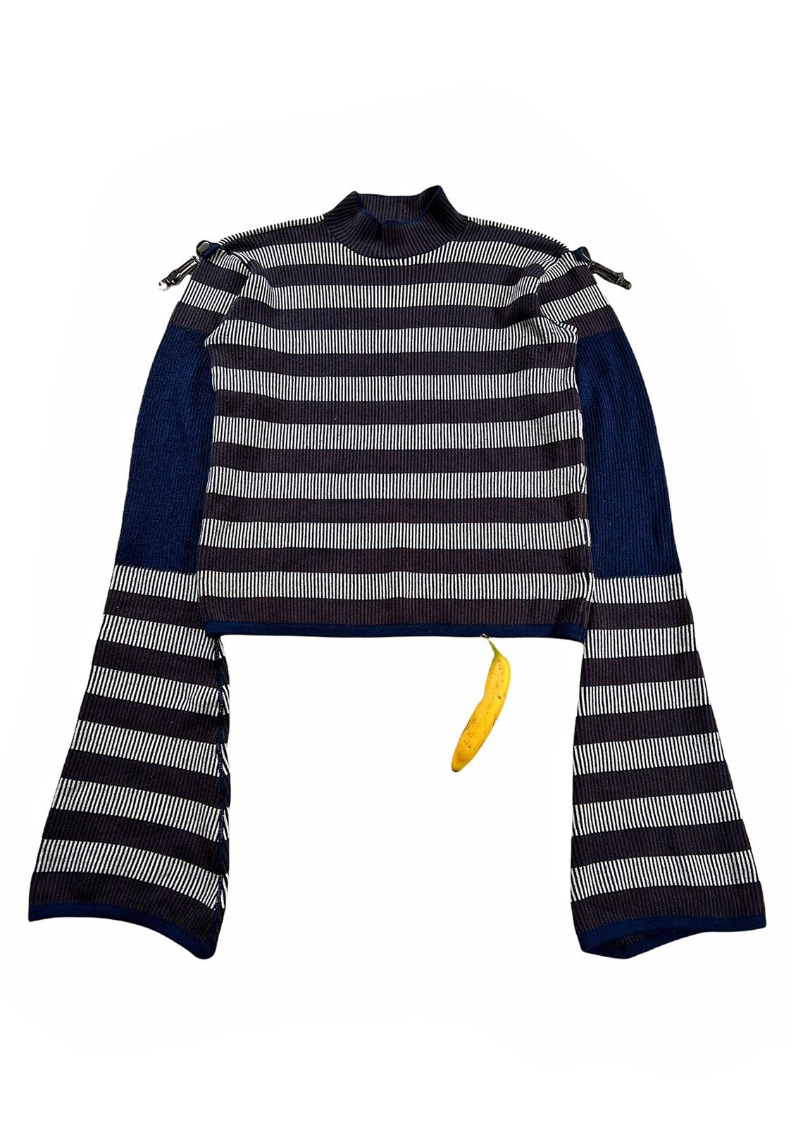 Issey Miyake 1980’s GIANT Spring Clip Sweater Size US L / EU 52-54 / 3 - 1 Thumbnail