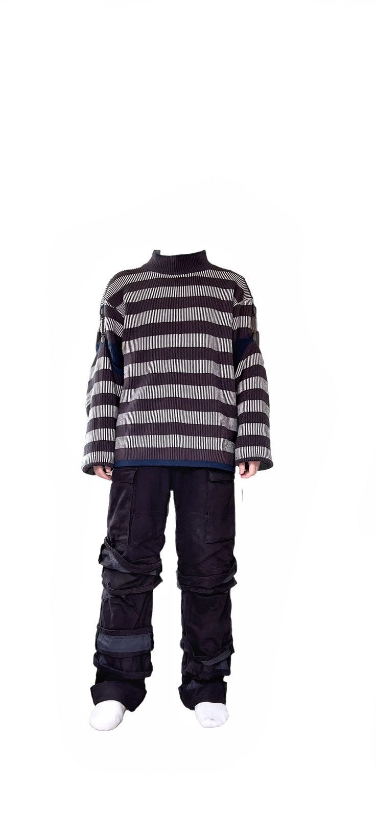 Issey Miyake 1980’s GIANT Spring Clip Sweater Size US L / EU 52-54 / 3 - 8 Thumbnail