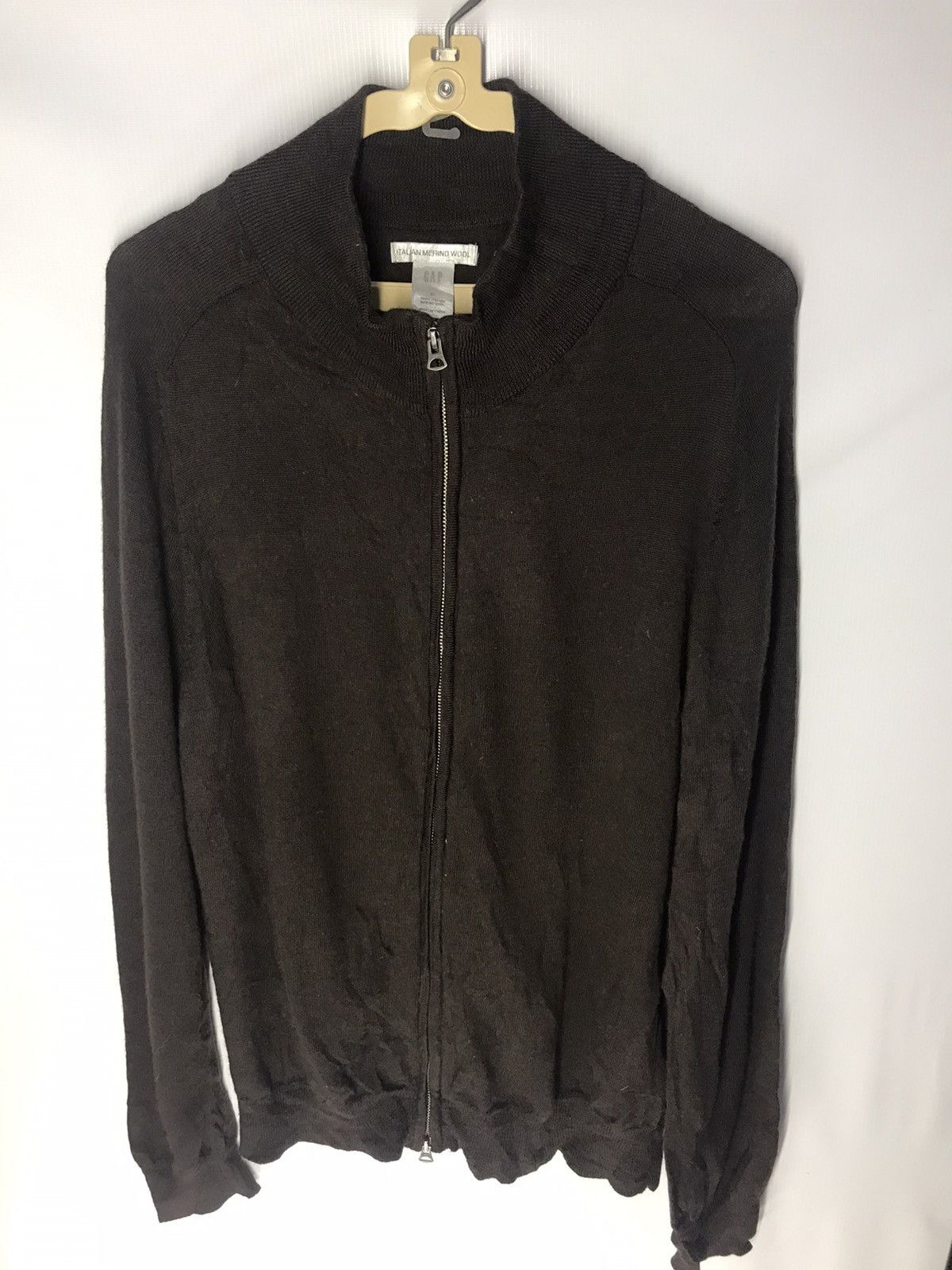 Gap Gap knit zipper sweater 100%Italian merino wool Size US XL / EU 56 / 4 - 6 Thumbnail