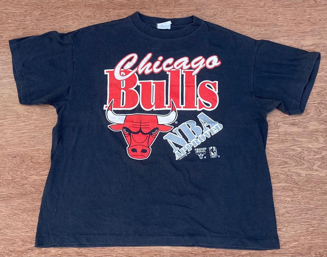 image of Vintage Tee Nba Chicago Bulls ( A 19 ) in Navy, Men's (Size XL)