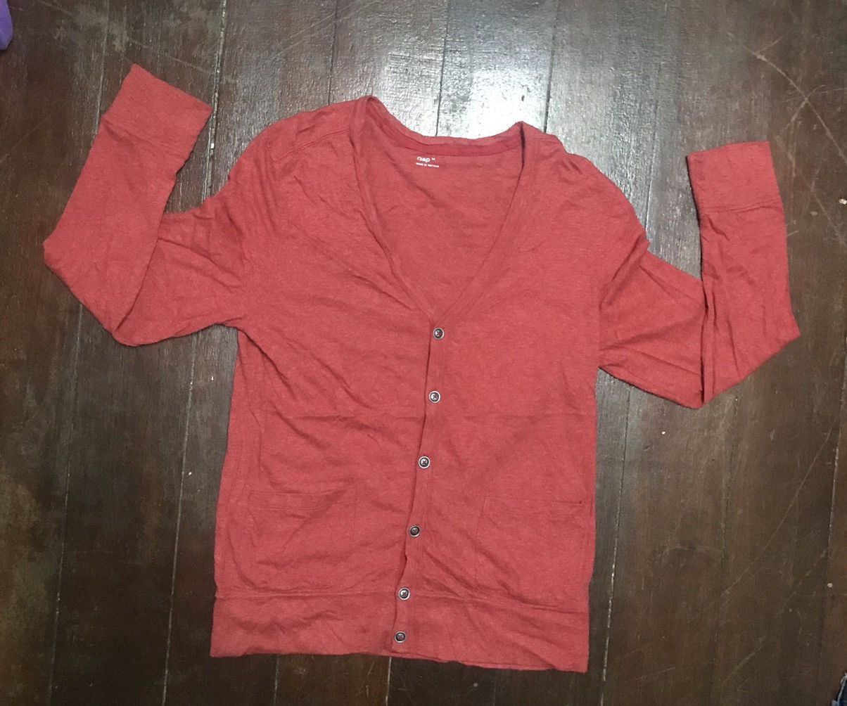 Gap Red cardigan two pocket by gap Size US M / EU 48-50 / 2 - 6 Thumbnail