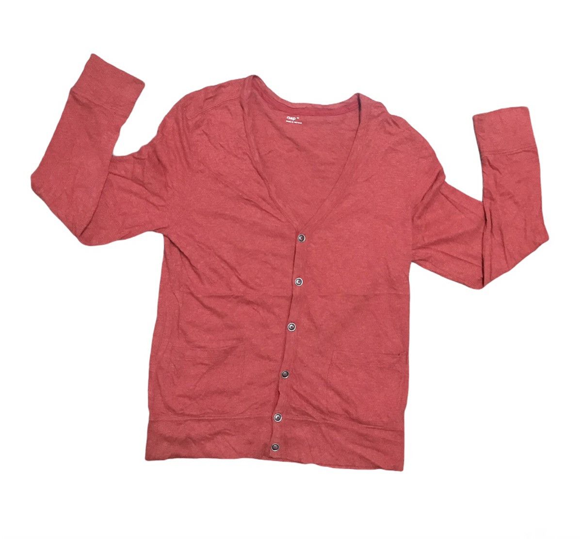 Gap Red cardigan two pocket by gap Size US M / EU 48-50 / 2 - 1 Thumbnail