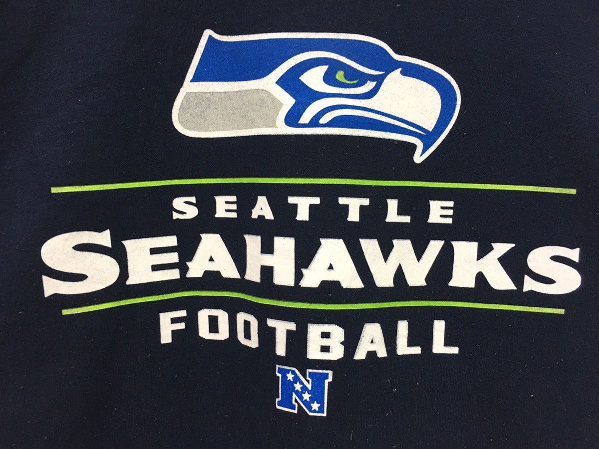 NFL × Vintage Vintage Seattle Seahawks NFL Football Team Sweatshirt Size US L / EU 52-54 / 3 - 3 Thumbnail