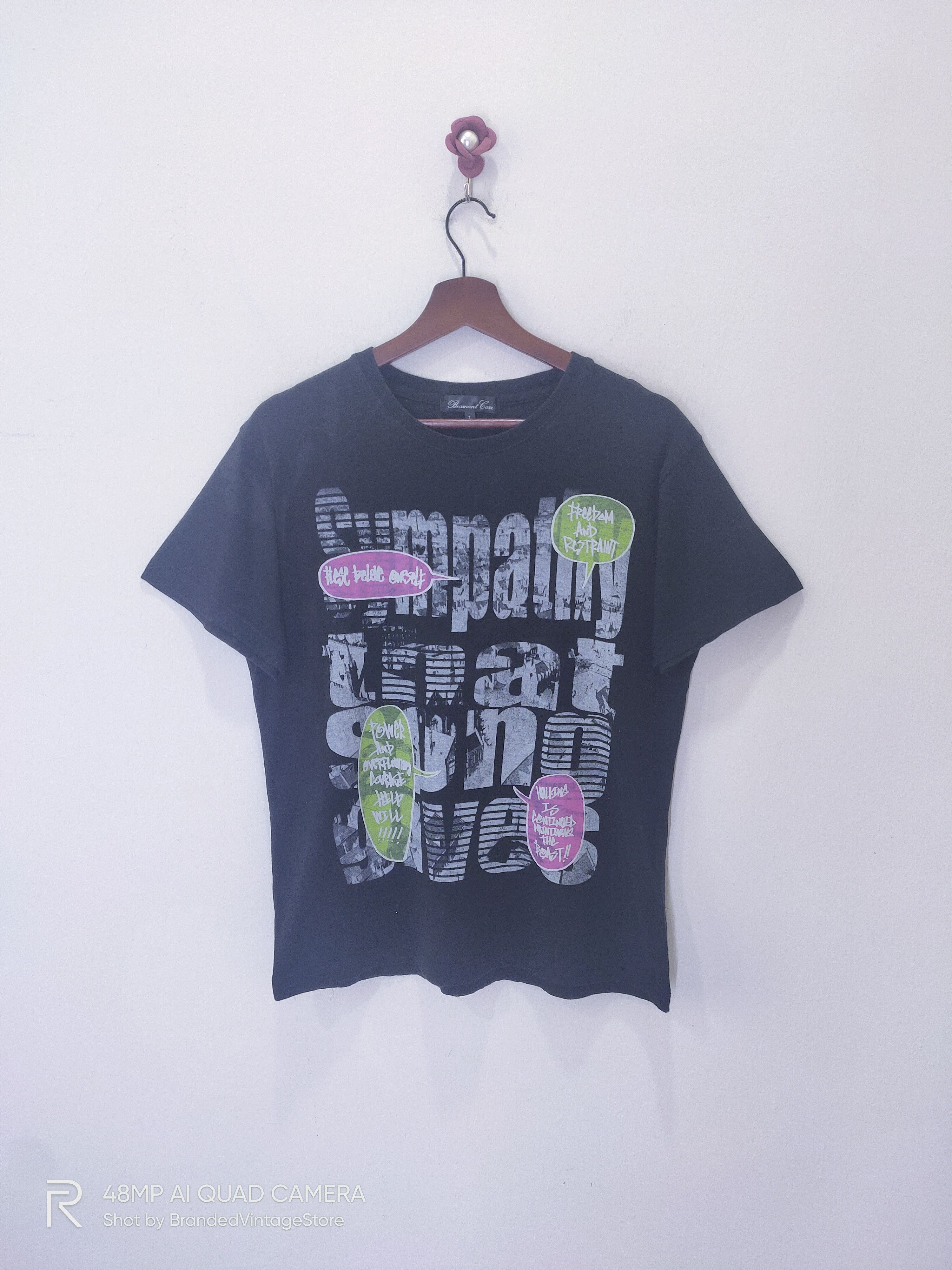 Japanese Brand BEAMONT CARR Rock Art Skate Big Logo Graphic as Stussy Tee Size M / US 6-8 / IT 42-44 - 1 Thumbnail