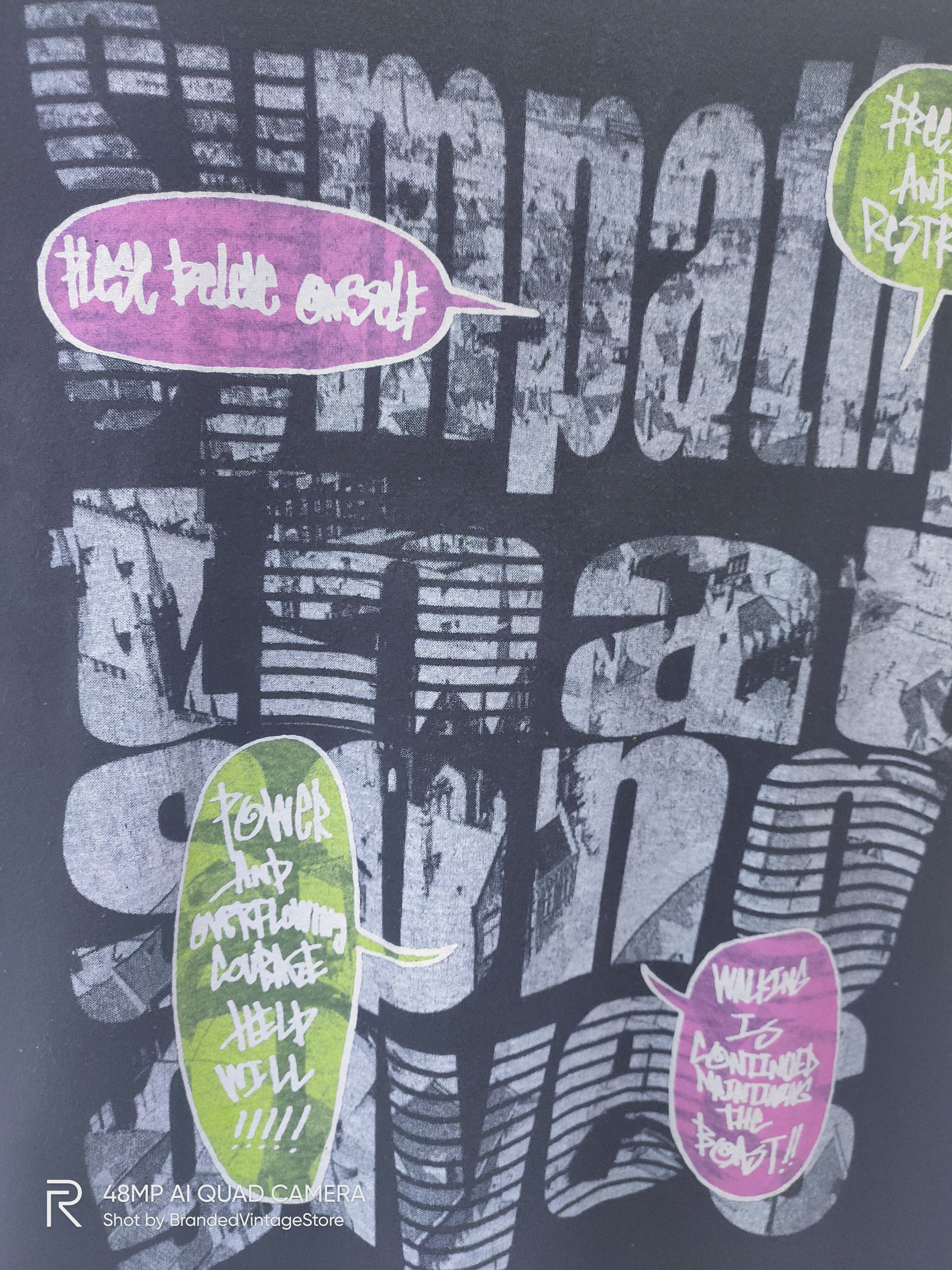 Japanese Brand BEAMONT CARR Rock Art Skate Big Logo Graphic as Stussy Tee Size M / US 6-8 / IT 42-44 - 5 Thumbnail