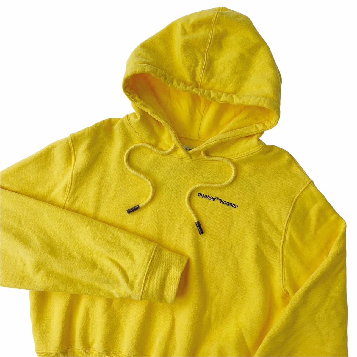 image of Off White Off-White Yellow Wmns Hoodie, Women's (Size XS)