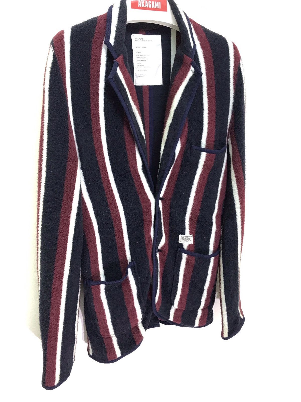 Japanese Brand Wtaps Fleece Cardigan Striped Made in Japan 6🟩1 Size US S / EU 44-46 / 1 - 2 Thumbnail