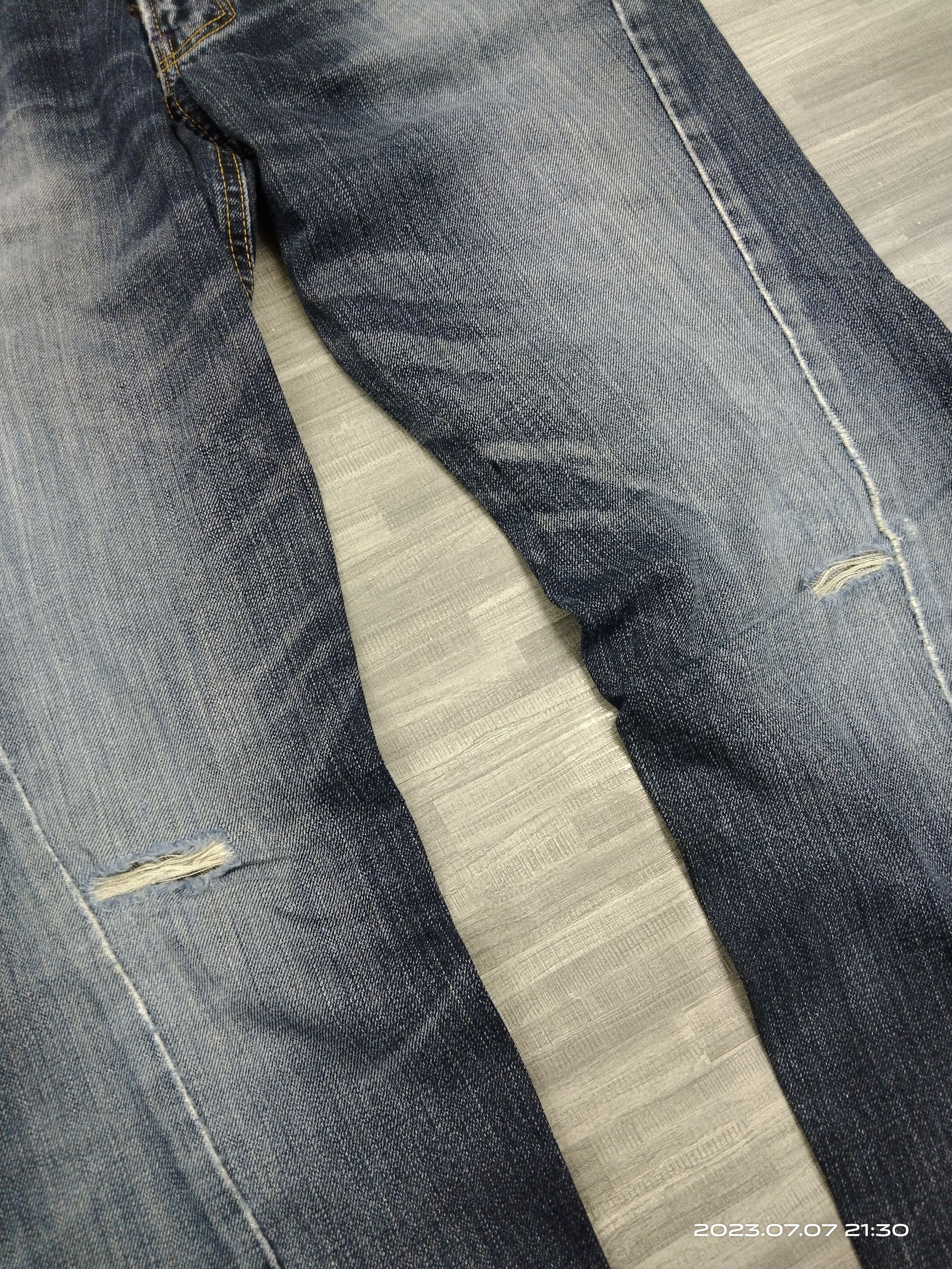 Lee FLARE TWIST SICK RIPED LEE X TK DENIM PANTS Size US 32 / EU 48 - 4 Thumbnail