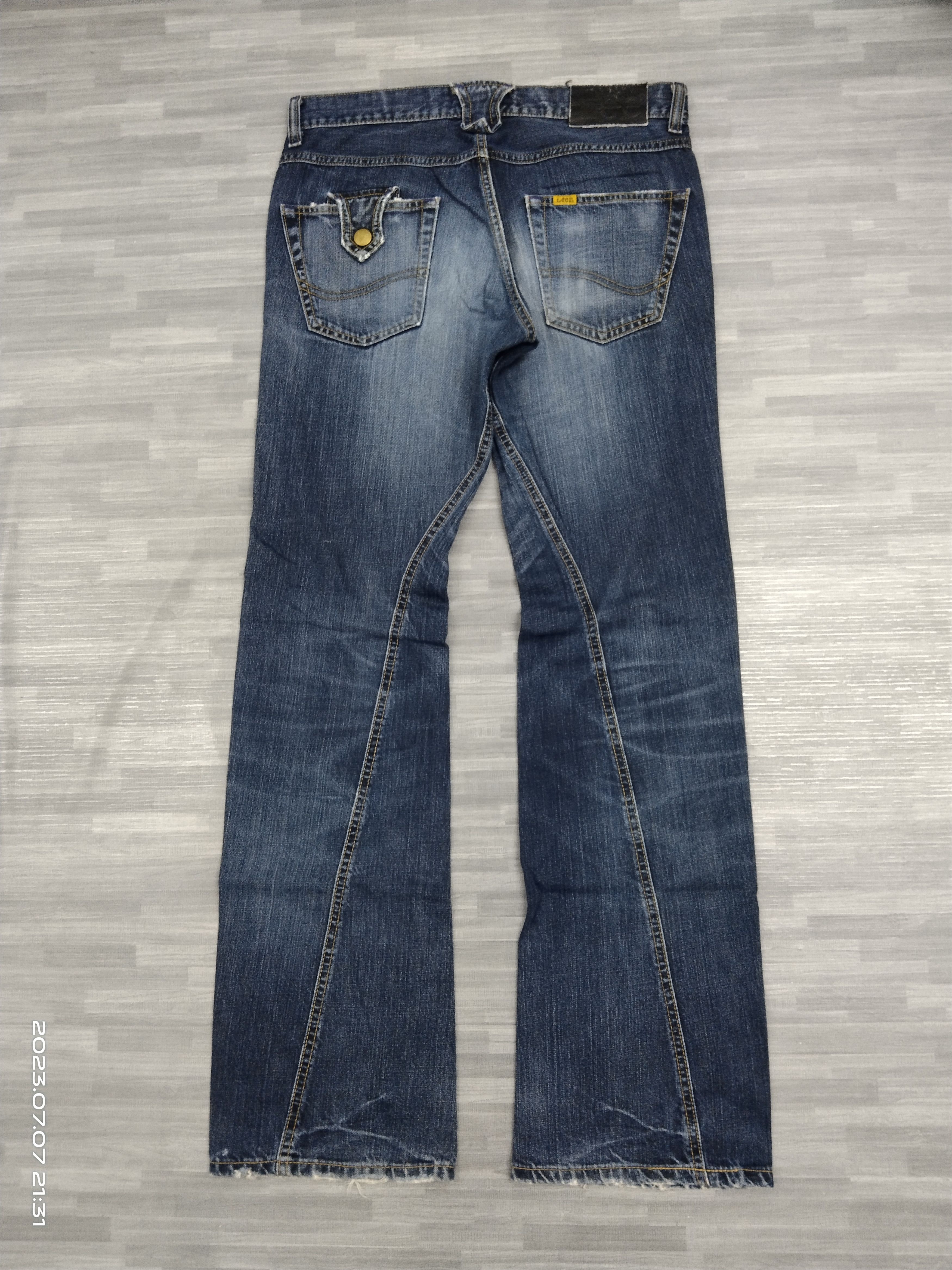 Lee FLARE TWIST SICK RIPED LEE X TK DENIM PANTS Size US 32 / EU 48 - 3 Thumbnail