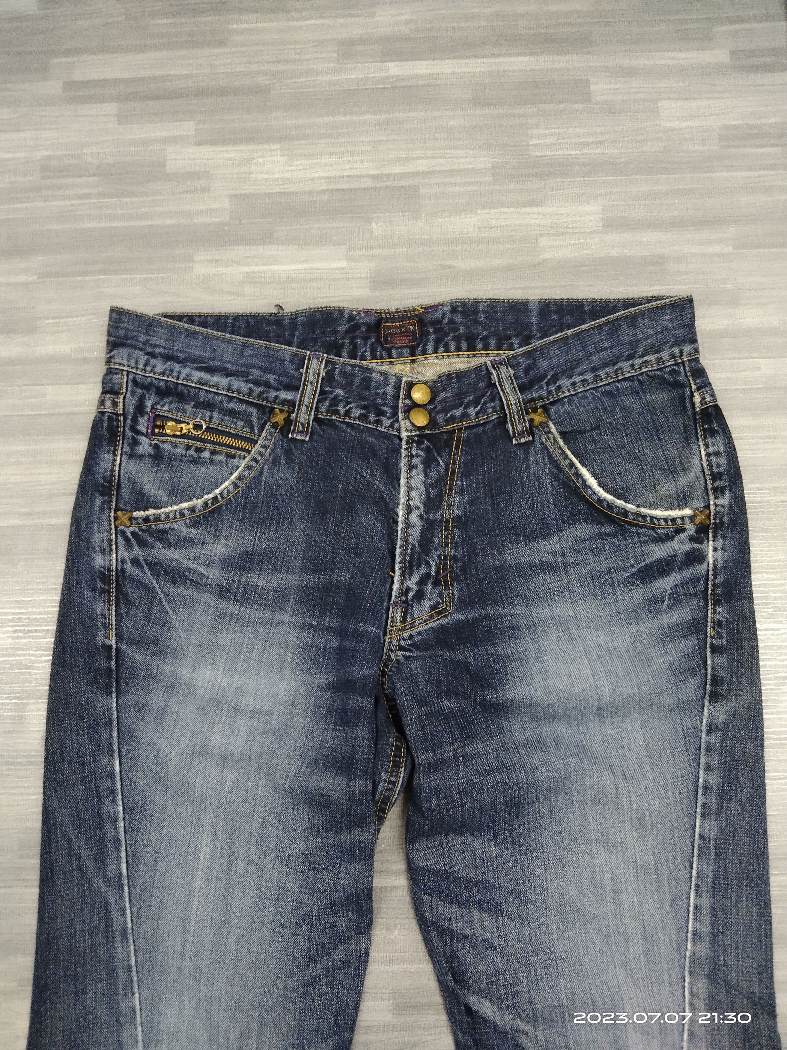 Lee FLARE TWIST SICK RIPED LEE X TK DENIM PANTS Size US 32 / EU 48 - 5 Thumbnail