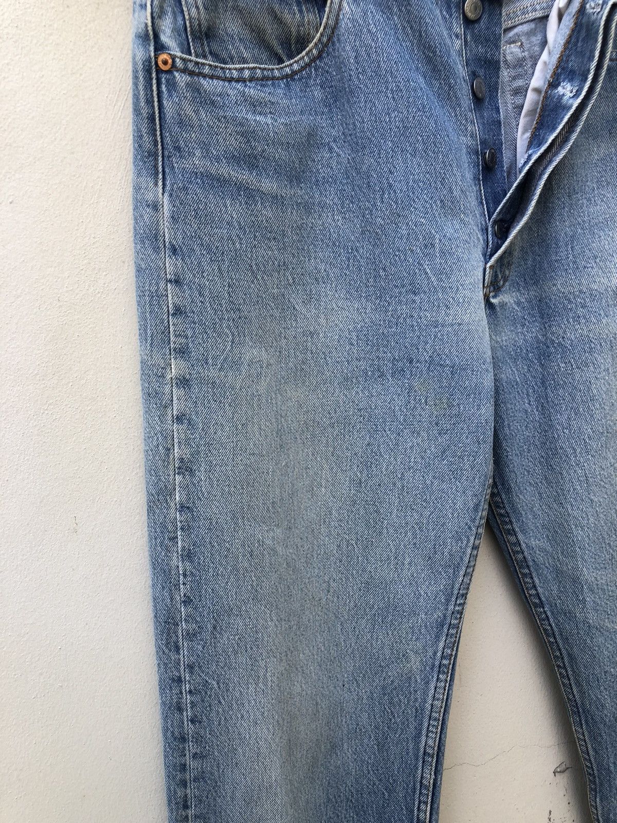 Levi's Vintage Late 80s Levi’s 501 Usa Jeans Ageing Faded Denim Size US 33 - 9 Thumbnail