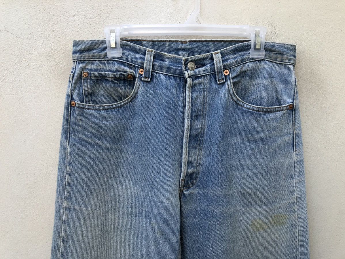 Levi's Vintage Late 80s Levi’s 501 Usa Jeans Ageing Faded Denim Size US 33 - 7 Thumbnail