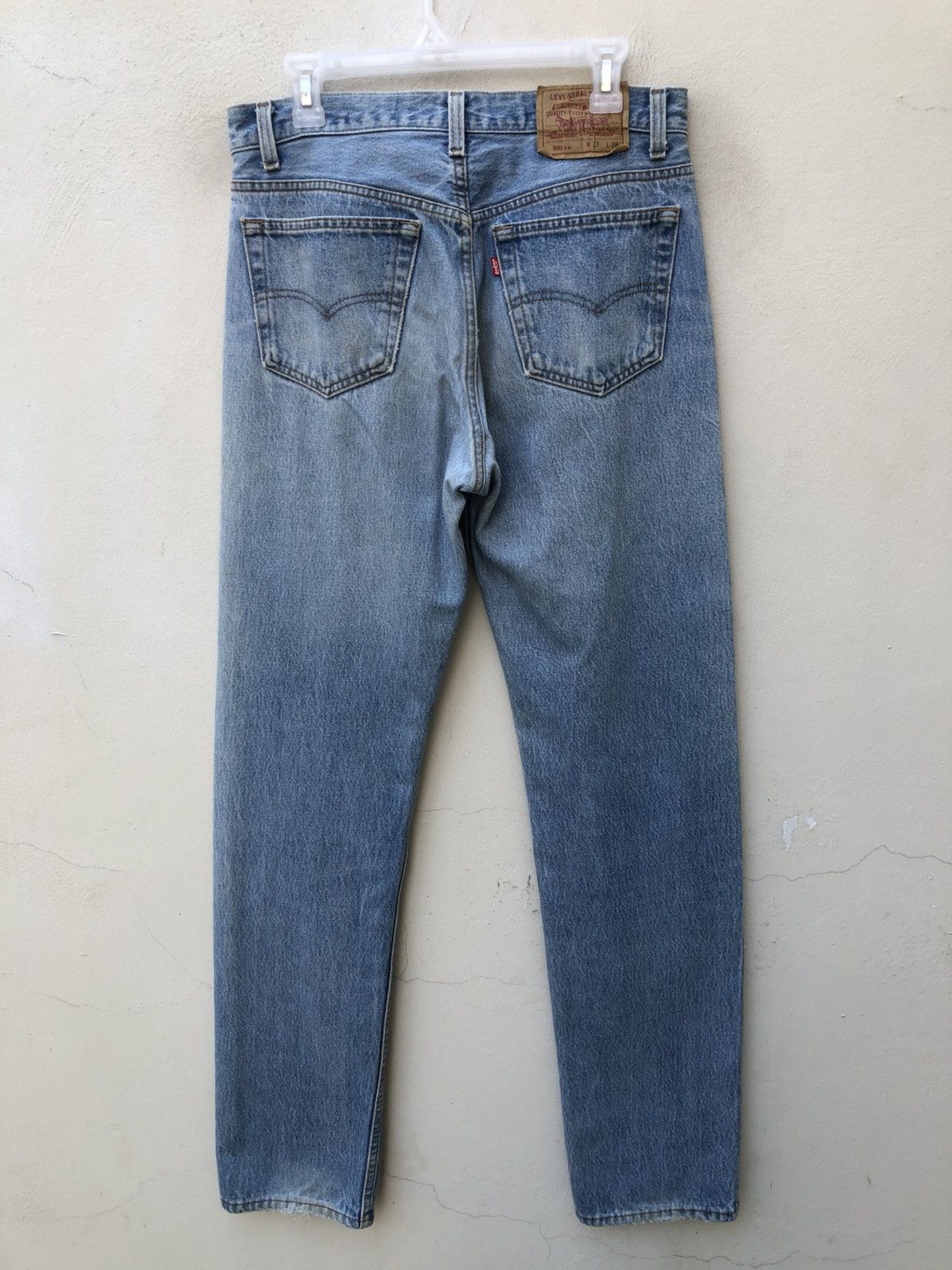 Levi's Vintage Late 80s Levi’s 501 Usa Jeans Ageing Faded Denim Size US 33 - 15 Thumbnail