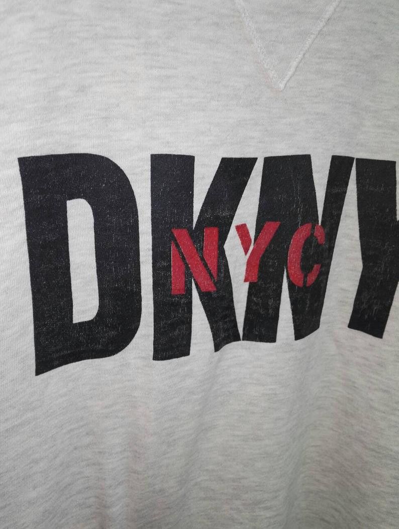 DKNY 🔥Vintage🔥 Sweatshirt DKNY Big Logo Jumper (ss232) Size US XXL / EU 58 / 5 - 2 Thumbnail