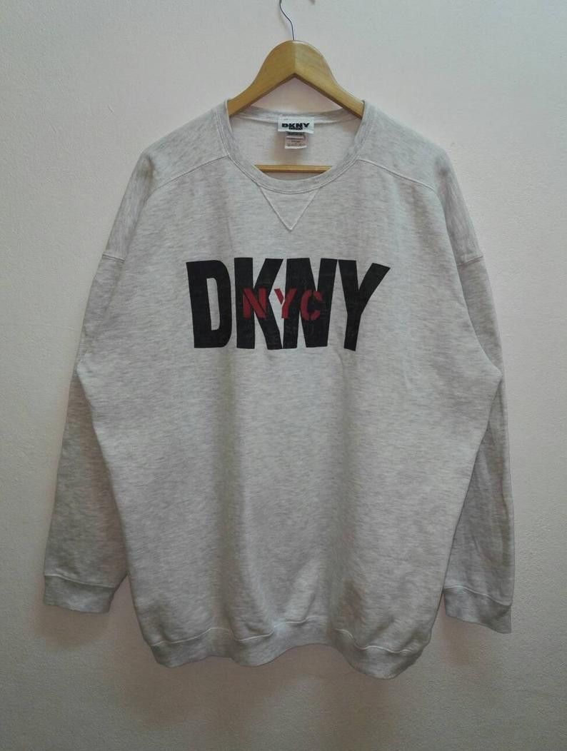 DKNY 🔥Vintage🔥 Sweatshirt DKNY Big Logo Jumper (ss232) Size US XXL / EU 58 / 5 - 1 Thumbnail