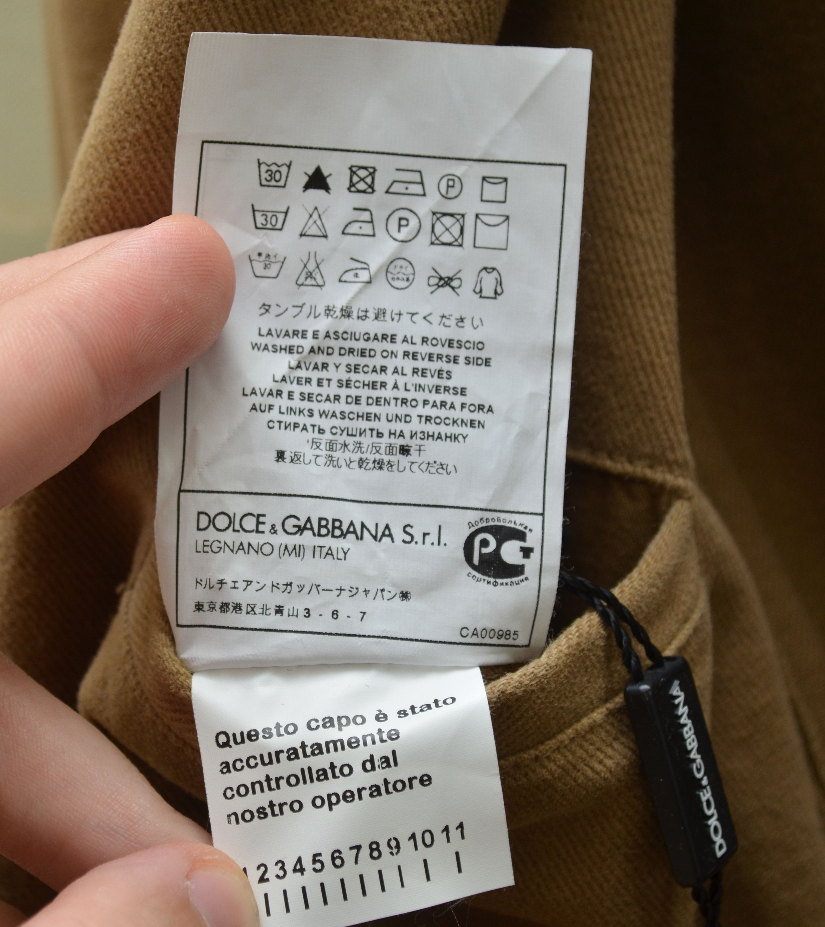 Dolce & Gabbana BNWT Dolce & Gabbana 2 Button Blazer Sport Coat sz 44 ~S Size 44R - 9 Thumbnail