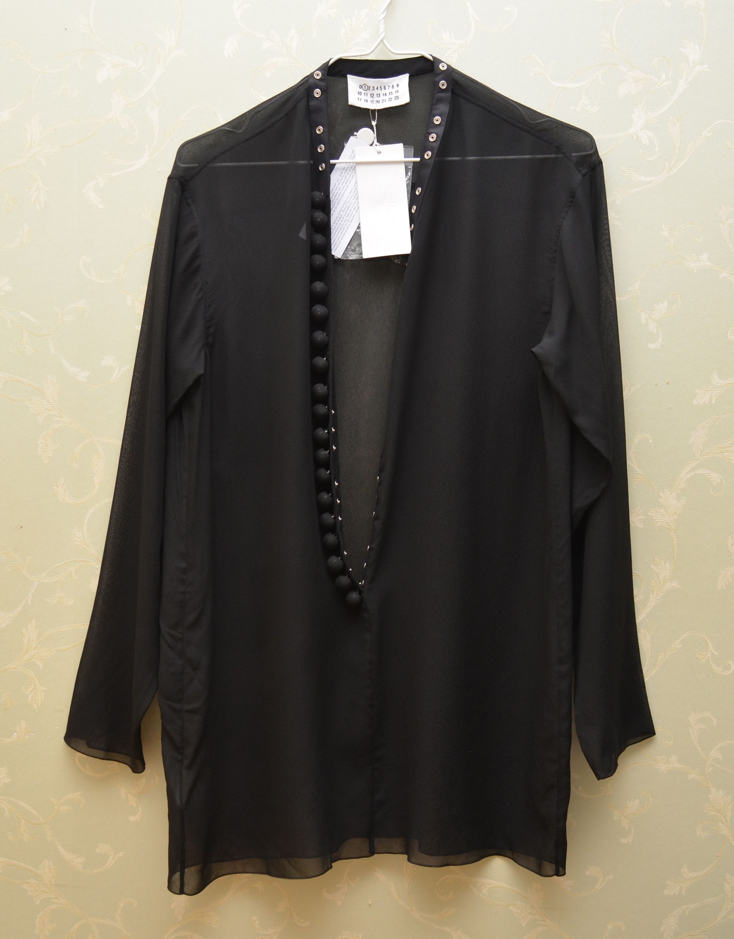 Designer × Maison Margiela Maison Martin Margiela MM1 Black Blouse BNWT 780€ Size M / US 6-8 / IT 42-44 - 7 Thumbnail