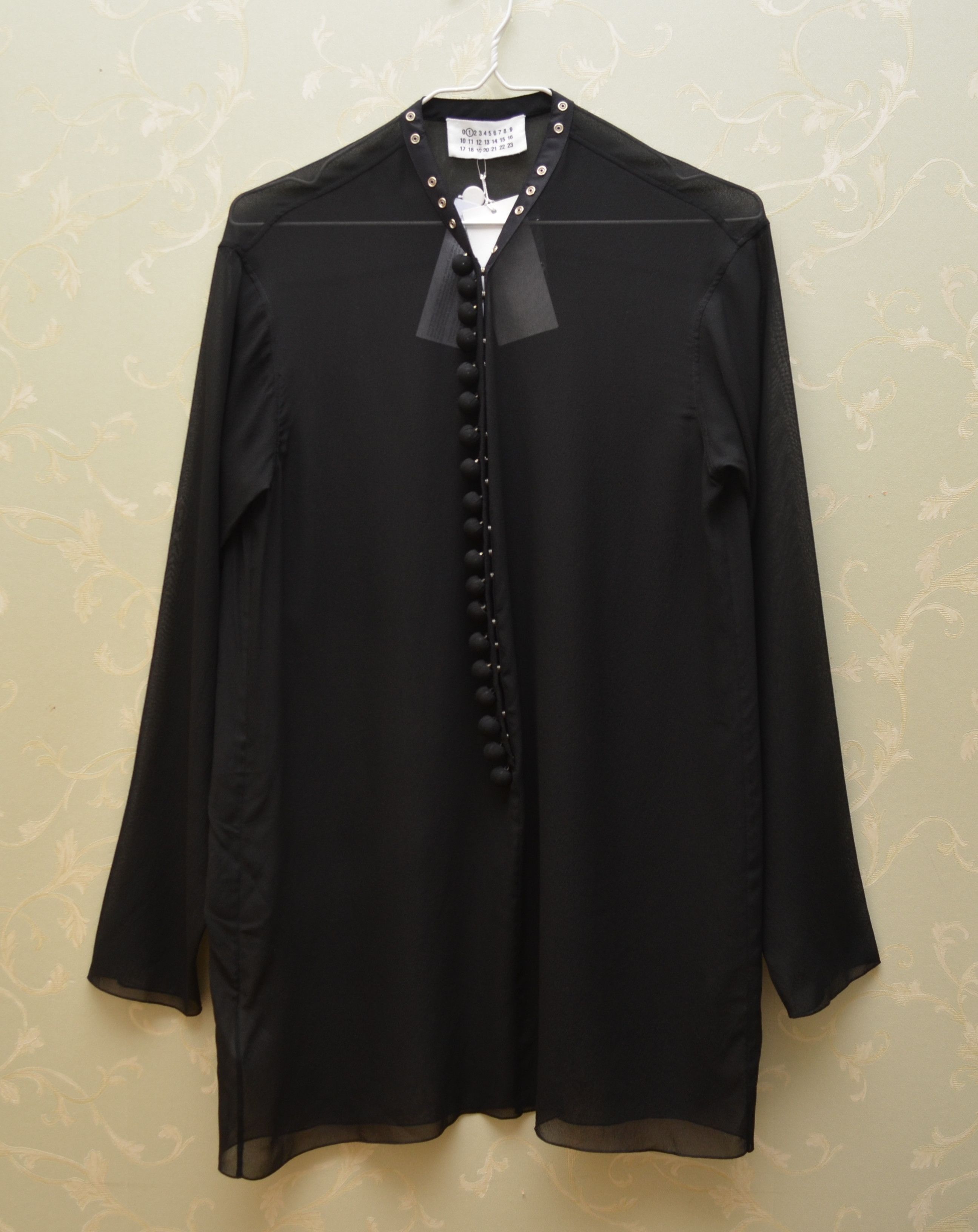 Designer × Maison Margiela Maison Martin Margiela MM1 Black Blouse BNWT 780€ Size M / US 6-8 / IT 42-44 - 1 Thumbnail