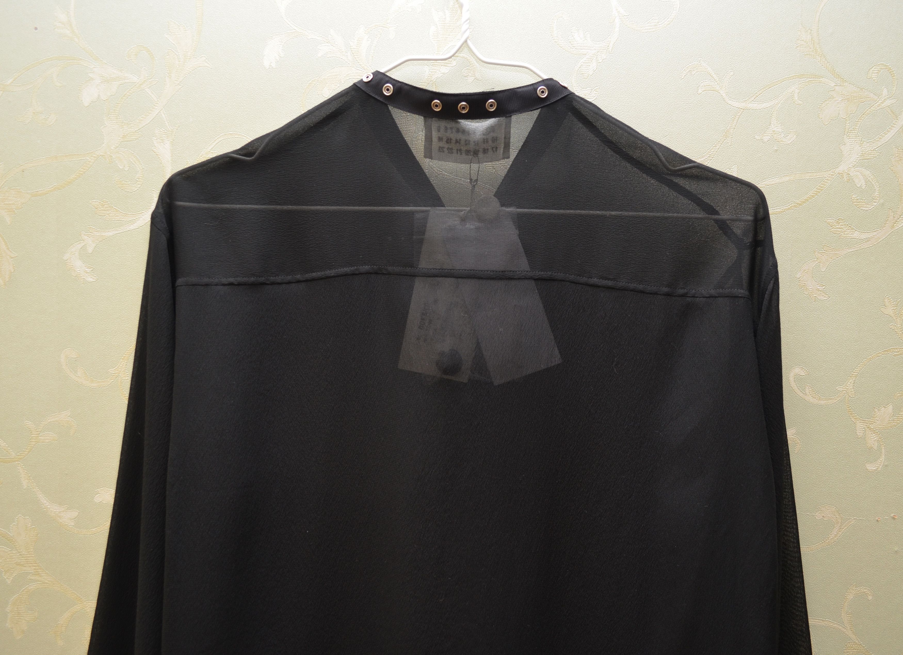 Designer × Maison Margiela Maison Martin Margiela MM1 Black Blouse BNWT 780€ Size M / US 6-8 / IT 42-44 - 6 Thumbnail