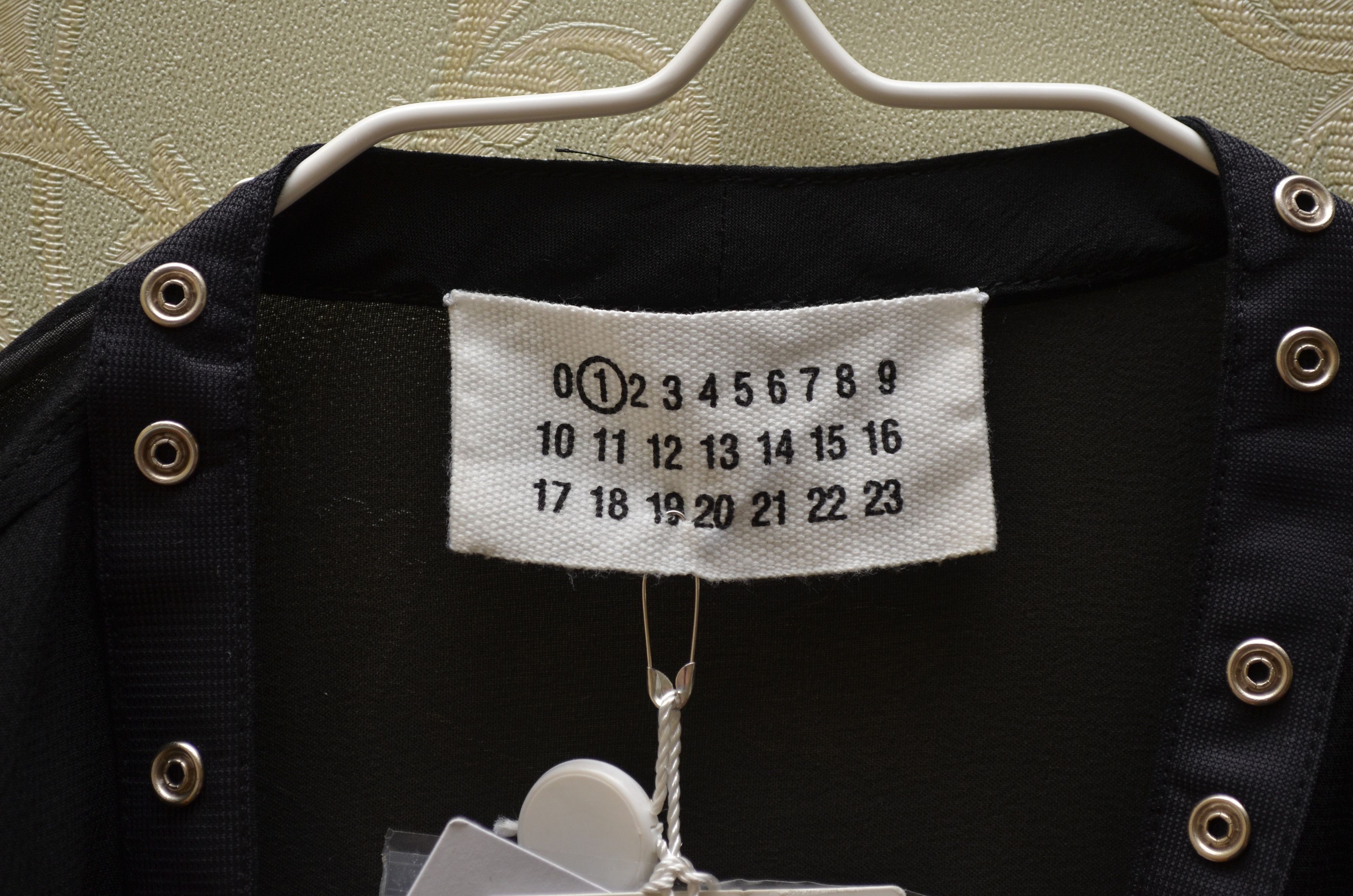 Designer × Maison Margiela Maison Martin Margiela MM1 Black Blouse BNWT 780€ Size M / US 6-8 / IT 42-44 - 8 Thumbnail