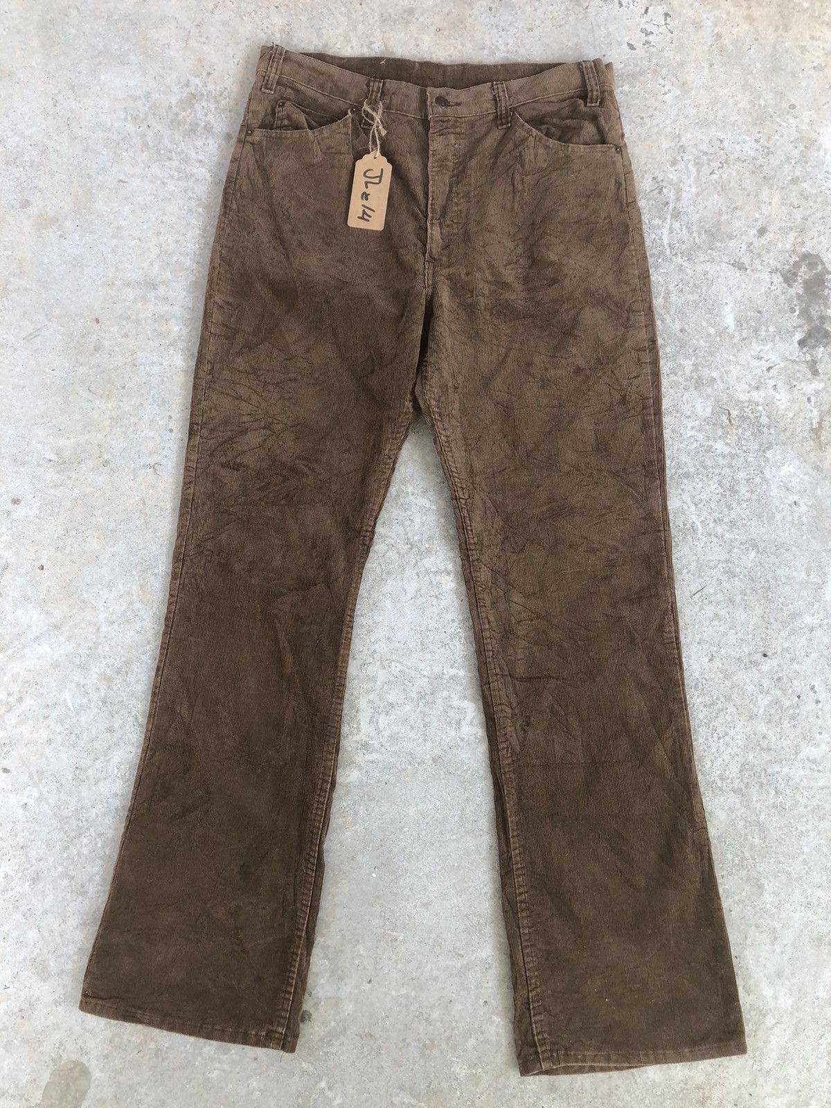 image of If Six Was Nine x Levis Vintage 80’S Levi’S Flared Jeans Corduroy Pants 517 in Dark Chocolate (Size
