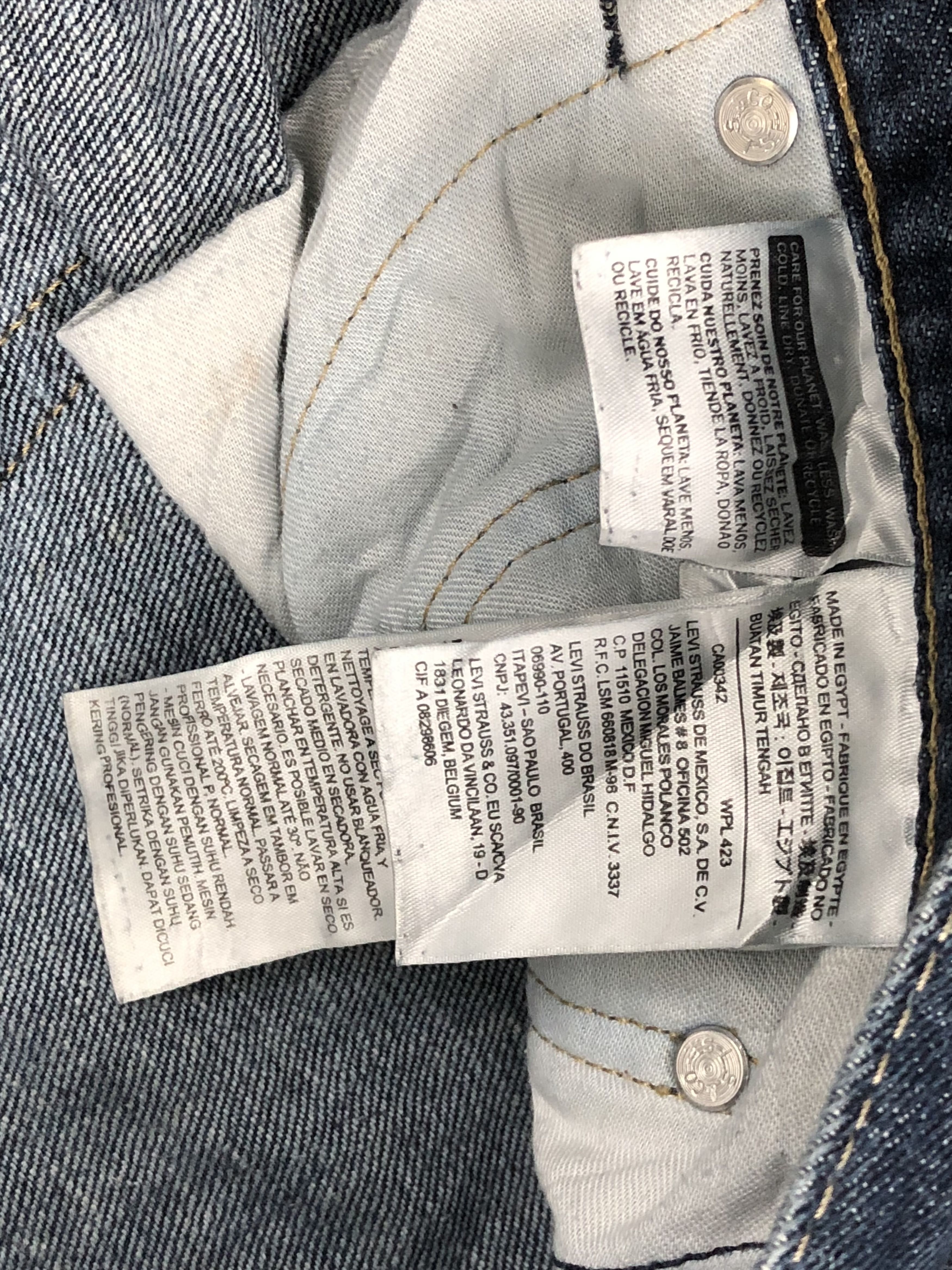 Levi's × Vintage Vintage Levis 559 Faded Blue Jeans Size US 35 - 7 Thumbnail