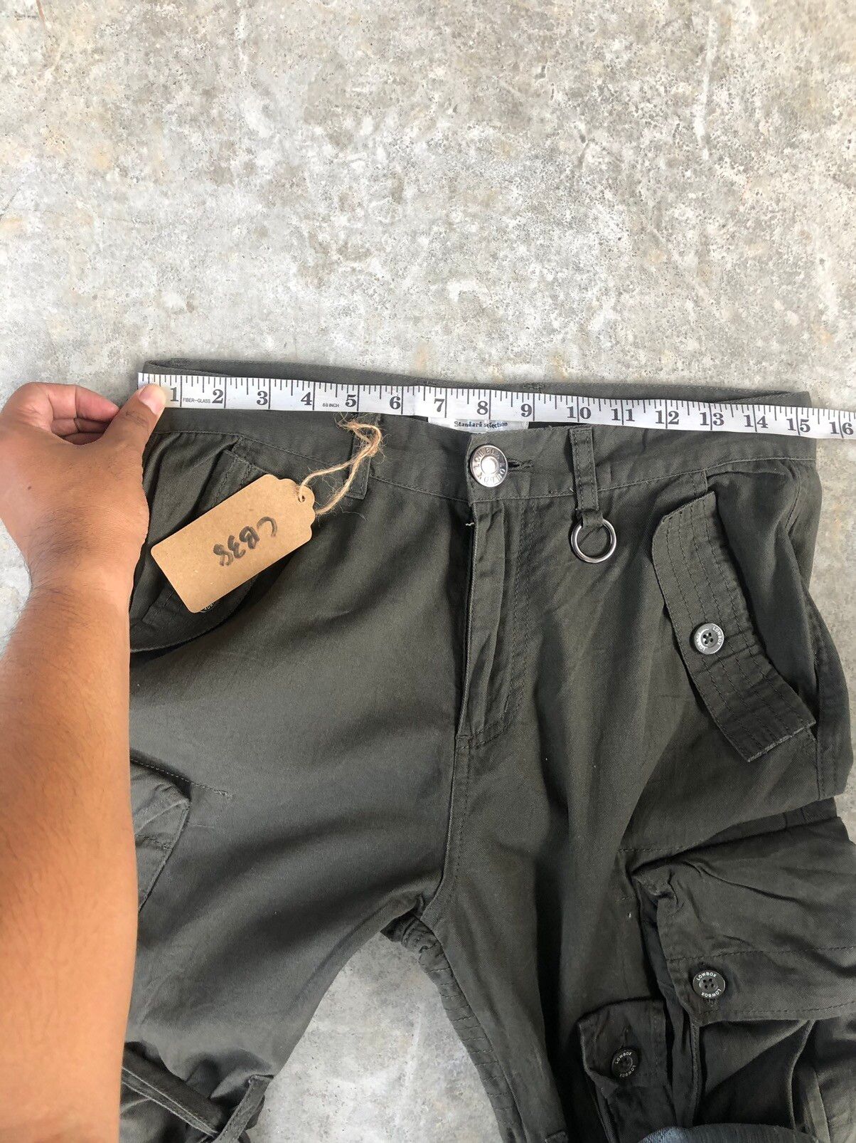 Japanese Brand Low box Parachute Cargo Pants Tactical Multipocket 