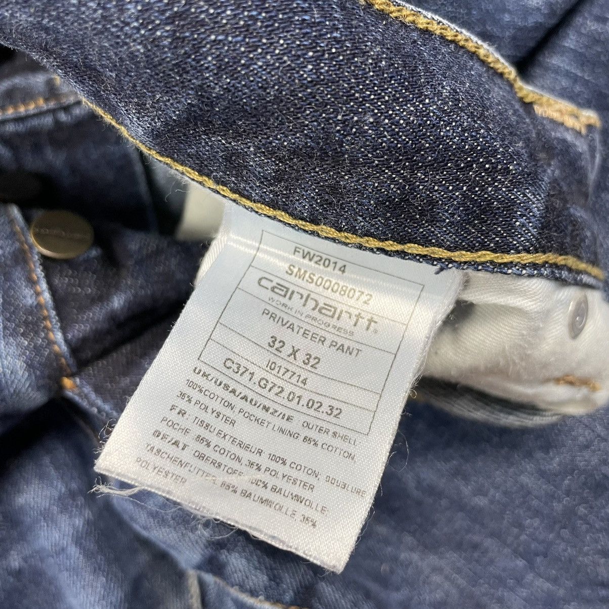 Carhartt Carhartt Privateer 32x32 Blue Jeans Size US 32 / EU 48 - 14 Thumbnail
