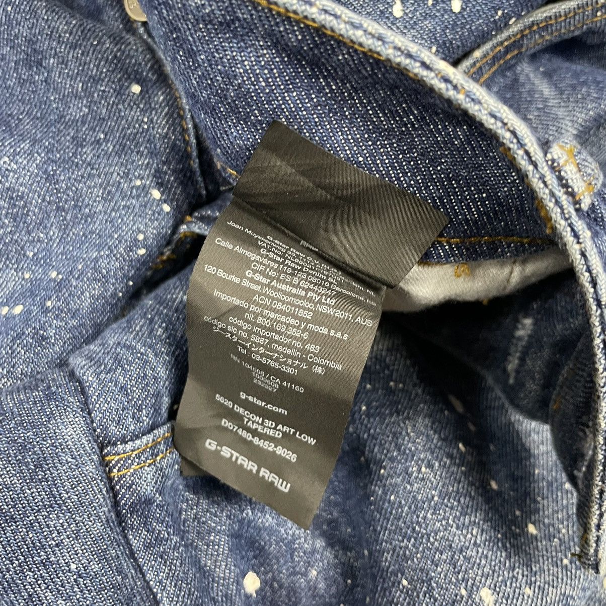 G-Star G-Star Raw Blue 30x30 Painted Jeans Size US 30 / EU 46 - 11 Thumbnail