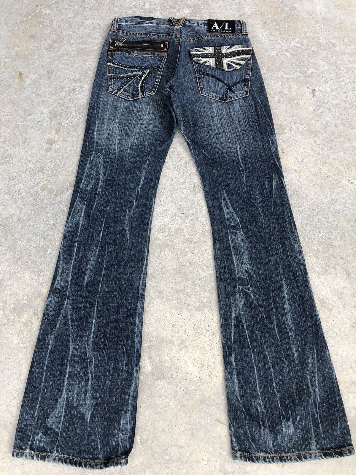 If Six Was Nine Japanese A/L Flared Jeans Distressed Jeans Size US 30 / EU 46 - 2 Thumbnail