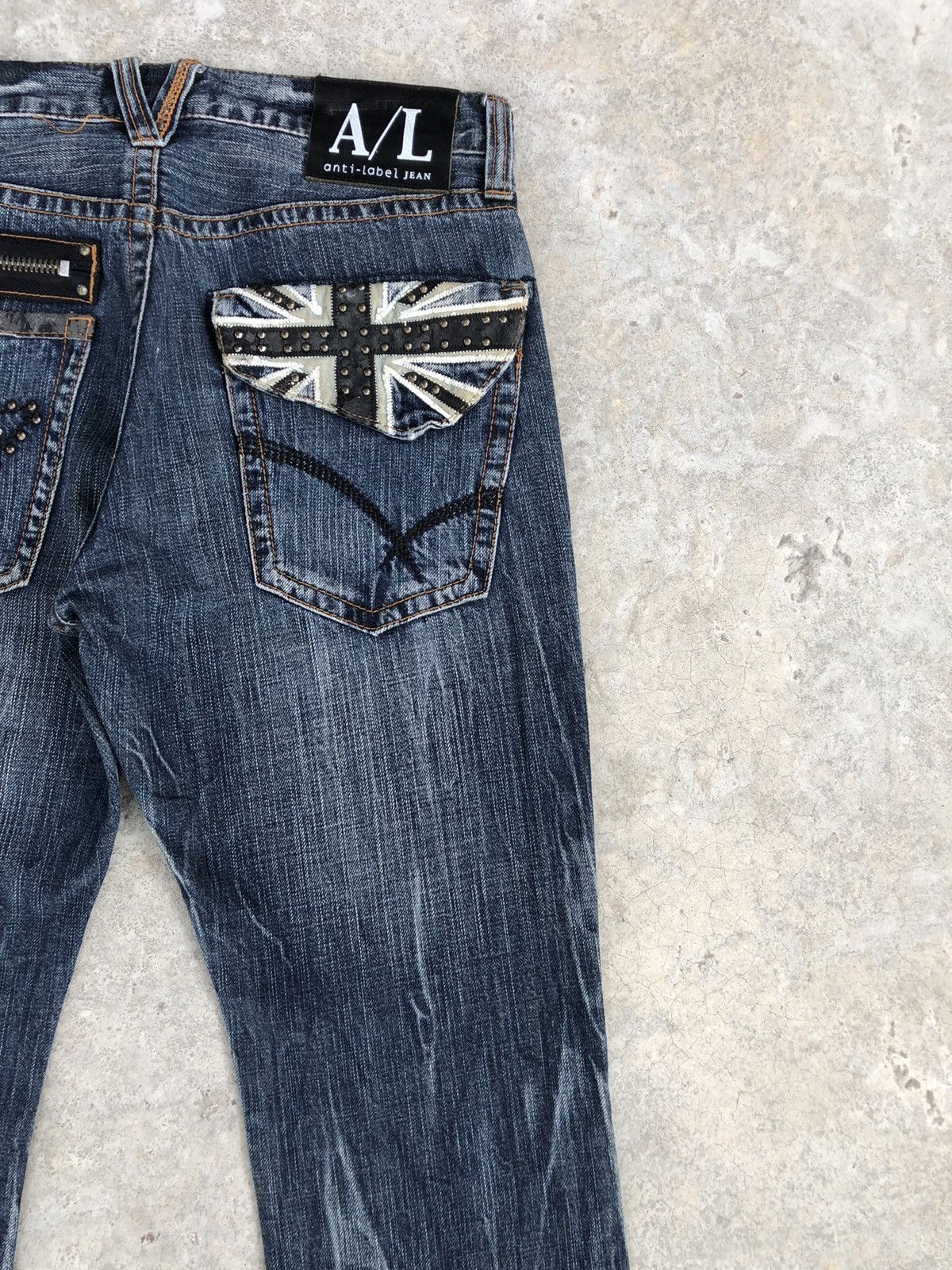 If Six Was Nine Japanese A/L Flared Jeans Distressed Jeans Size US 30 / EU 46 - 11 Thumbnail