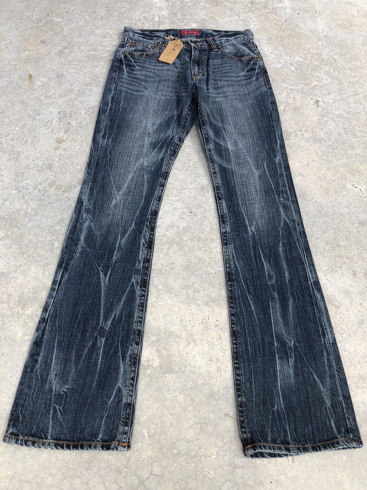 If Six Was Nine Japanese A/L Flared Jeans Distressed Jeans Size US 30 / EU 46 - 1 Thumbnail