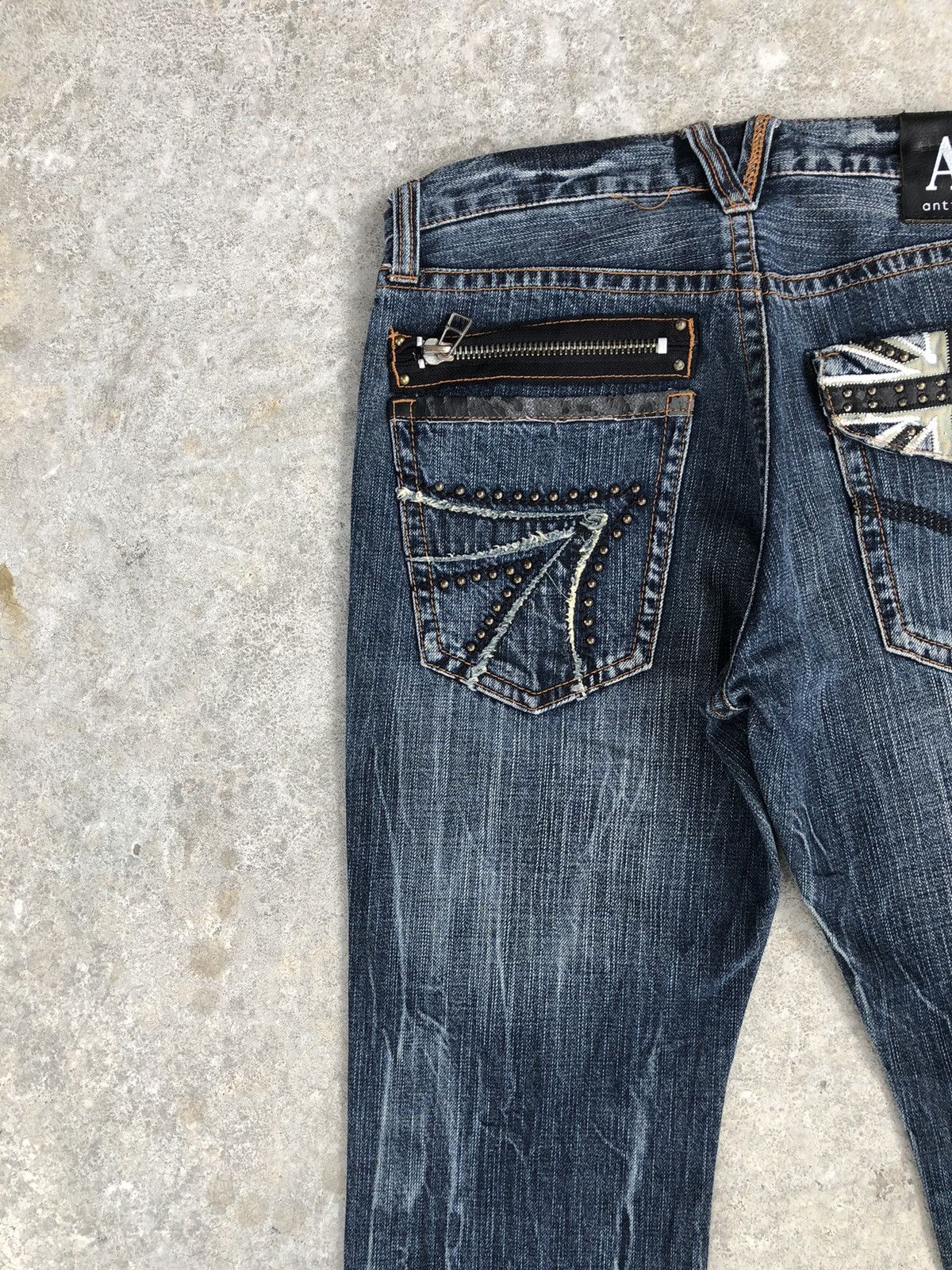If Six Was Nine Japanese A/L Flared Jeans Distressed Jeans Size US 30 / EU 46 - 10 Thumbnail