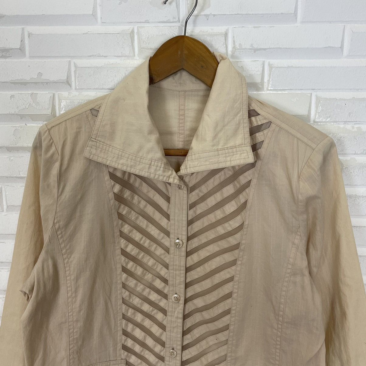 Vintage 🔥LAST PRICE🔥 Japanese Rare Design Button Up Shirt Size M / US 6-8 / IT 42-44 - 3 Thumbnail
