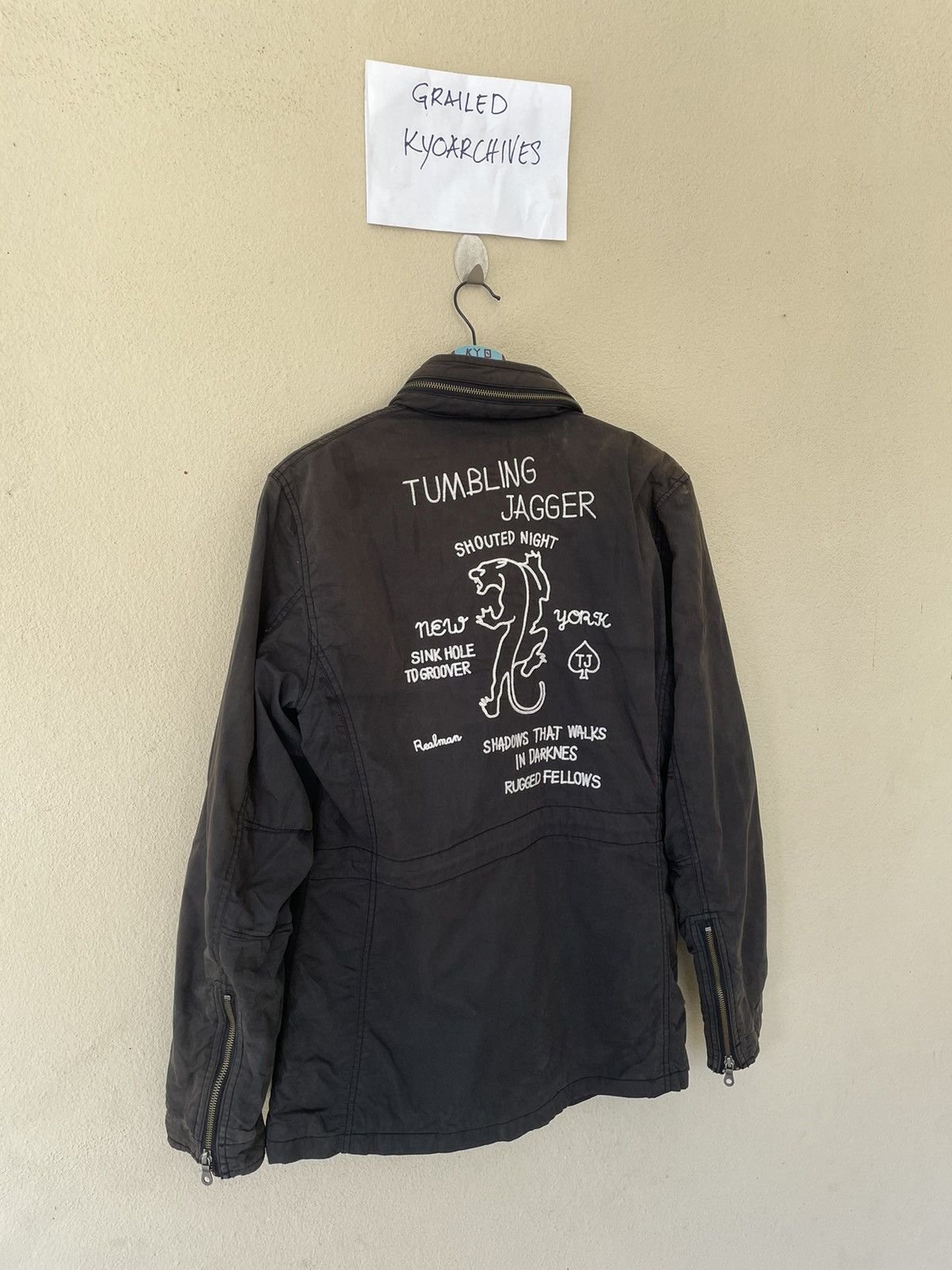 Japanese Brand THE ESSENTIAL AZUL EMBROIDERED TACTICAL JACKET Size US L / EU 52-54 / 3 - 3 Thumbnail