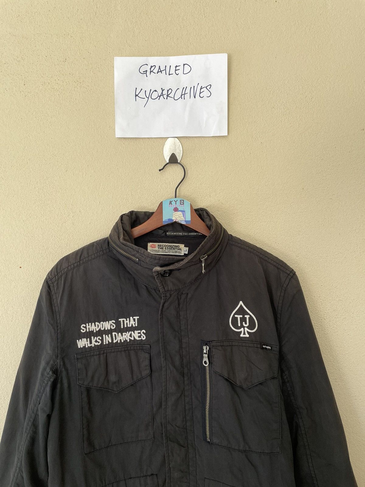 Japanese Brand THE ESSENTIAL AZUL EMBROIDERED TACTICAL JACKET Size US L / EU 52-54 / 3 - 6 Thumbnail