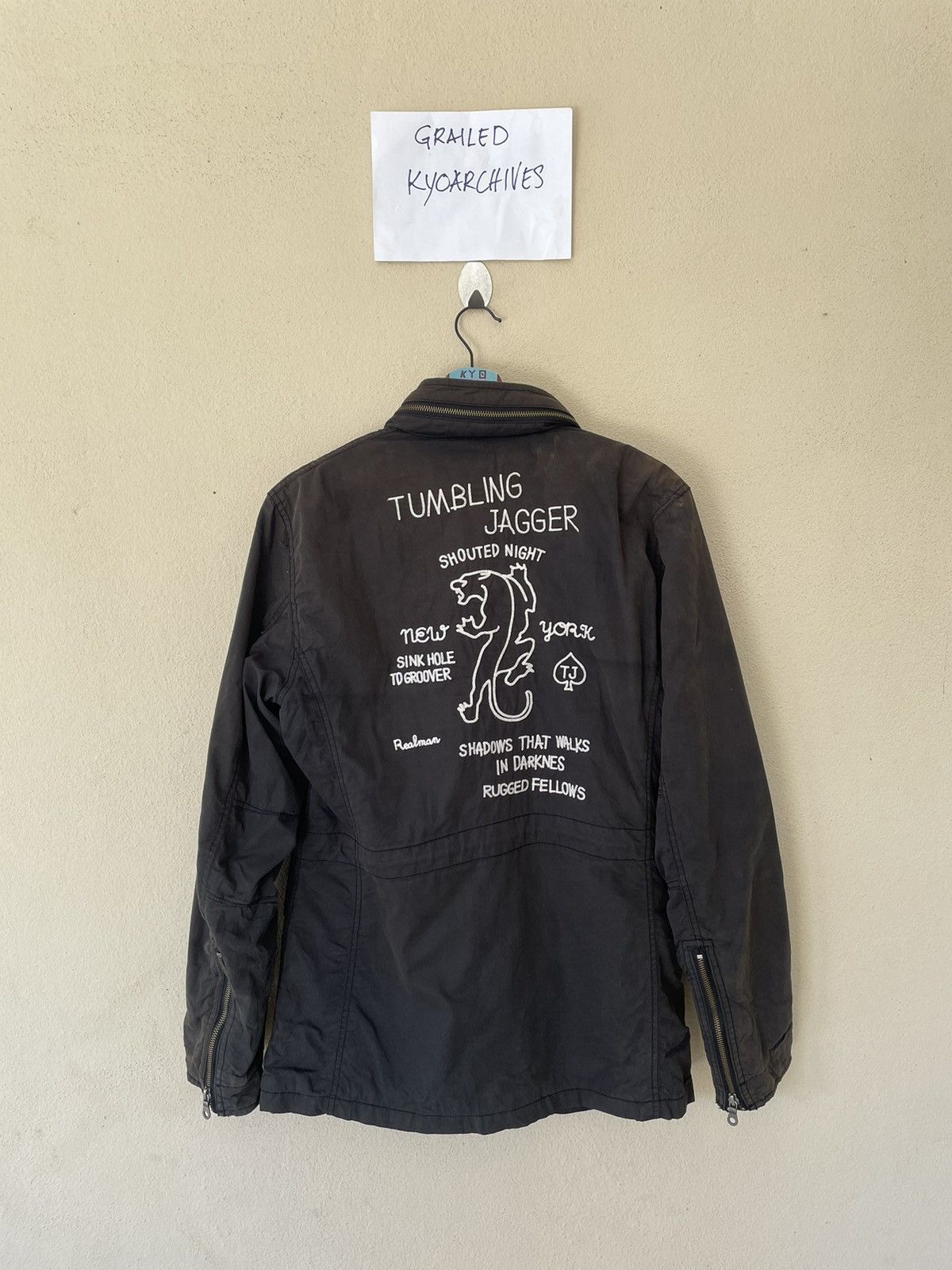 Japanese Brand THE ESSENTIAL AZUL EMBROIDERED TACTICAL JACKET Size US L / EU 52-54 / 3 - 1 Thumbnail