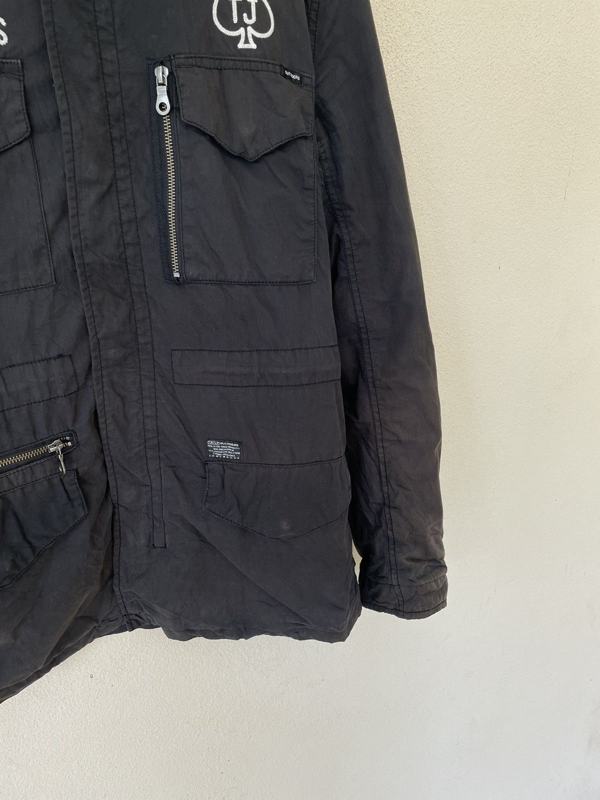 Japanese Brand THE ESSENTIAL AZUL EMBROIDERED TACTICAL JACKET Size US L / EU 52-54 / 3 - 9 Thumbnail