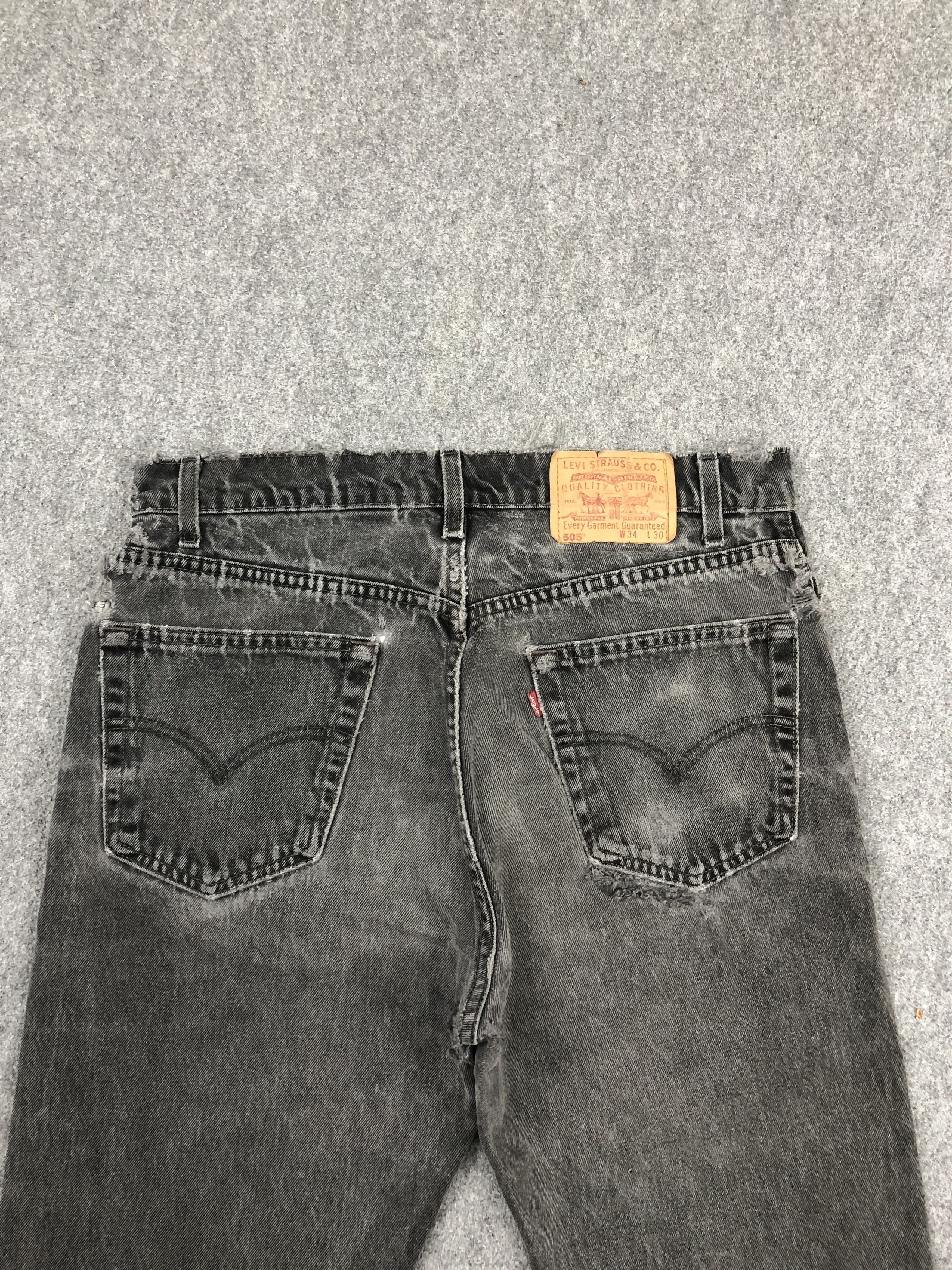 Levi's × Vintage Vintage 90s Levis 505 Faded Blue Jeans DP1565 Size US 34 / EU 50 - 4 Thumbnail