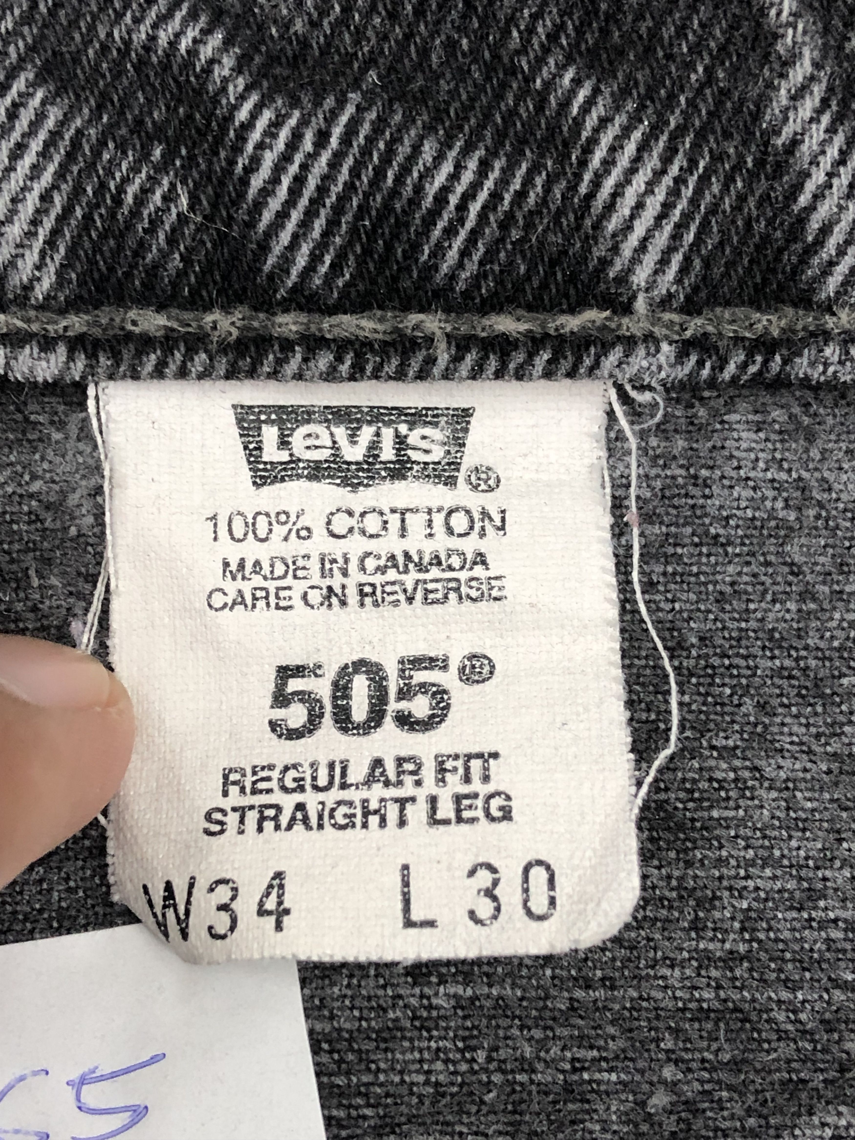 Levi's × Vintage Vintage 90s Levis 505 Faded Blue Jeans DP1565 Size US 34 / EU 50 - 7 Thumbnail